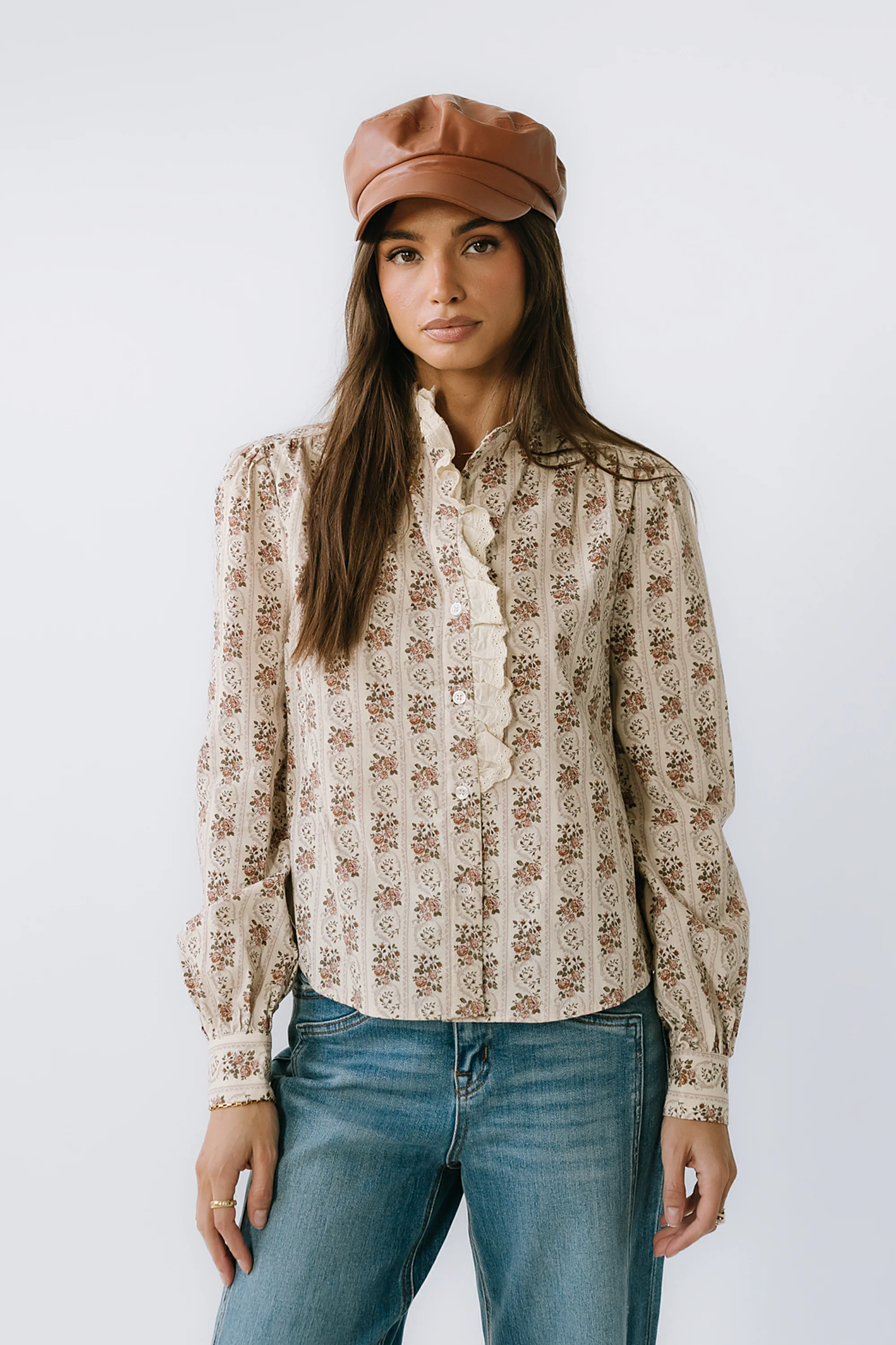 Markel Lace Trim Blouse - FINAL SALE - Image 2