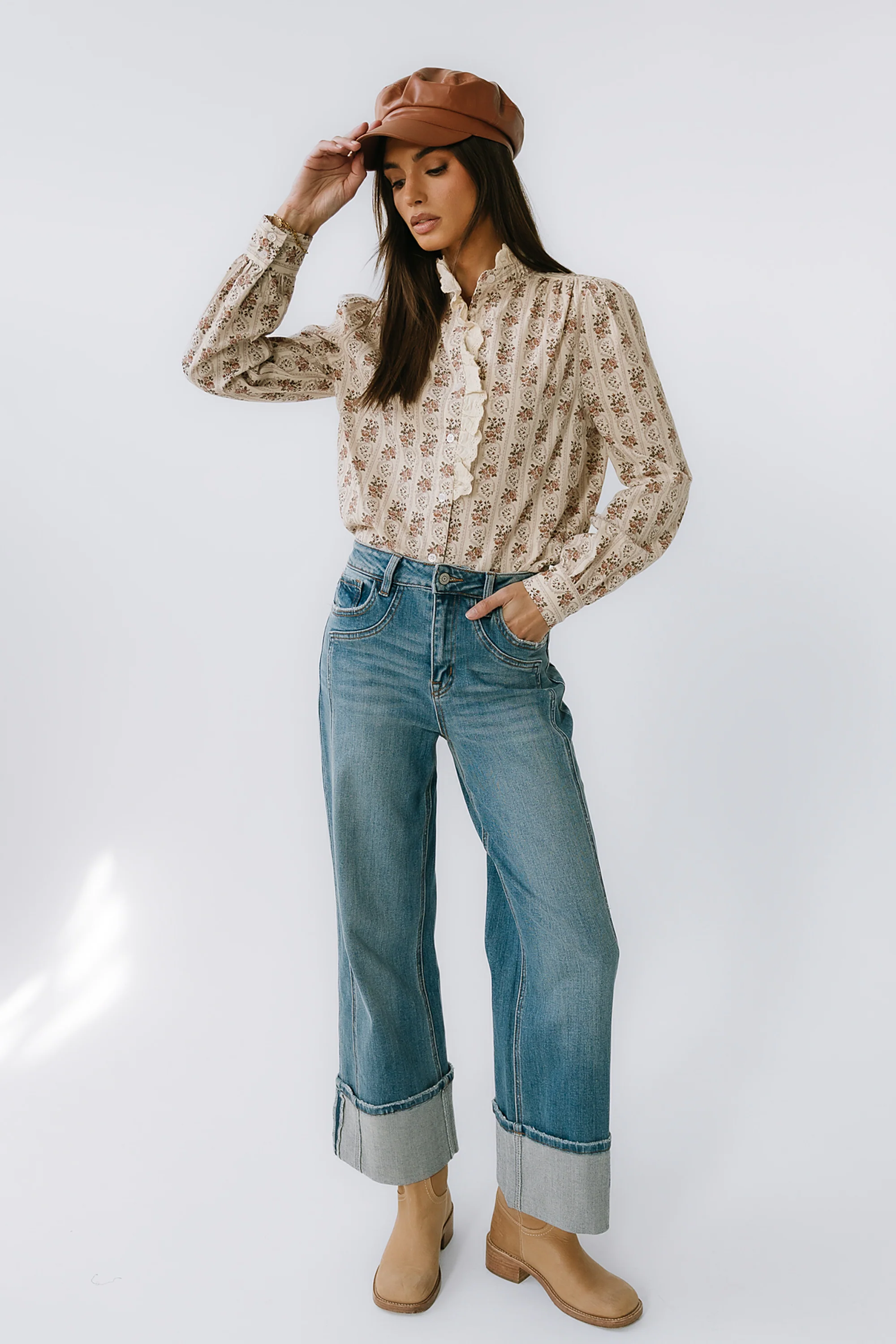 Markel Lace Trim Blouse - FINAL SALE - Image 6