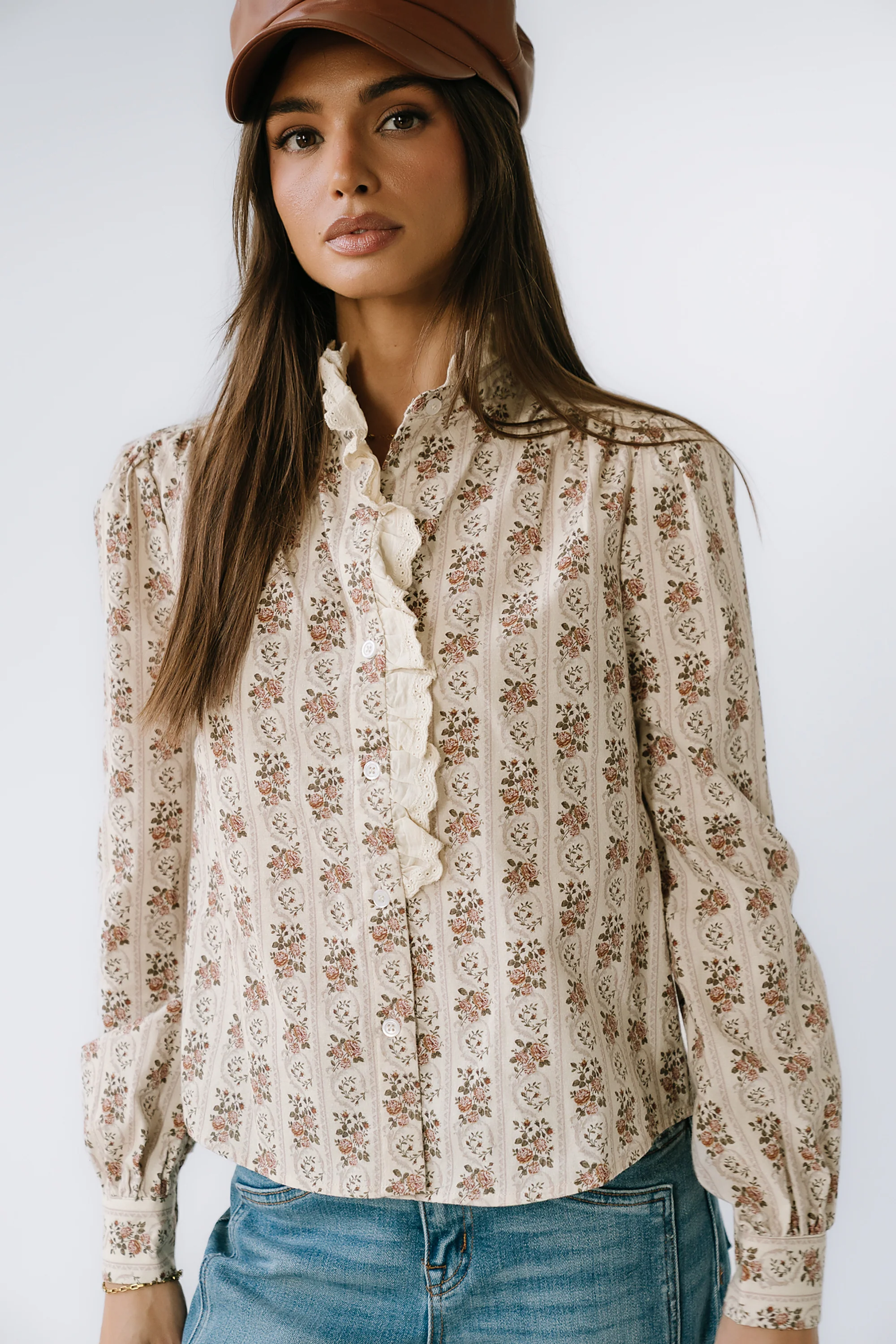 Markel Lace Trim Blouse - FINAL SALE - Image 7