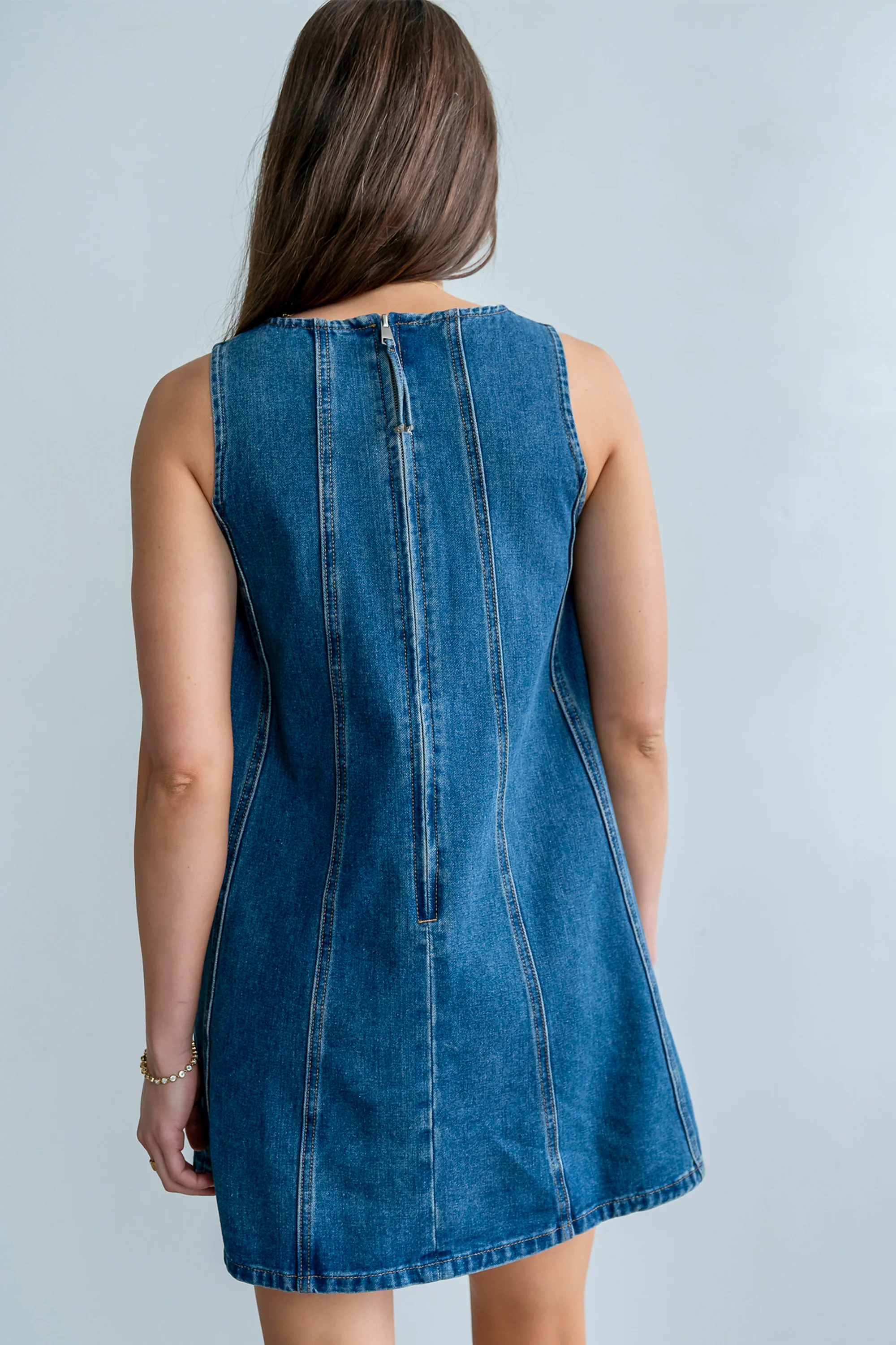 Markell Denim Mini Dress - Image 2