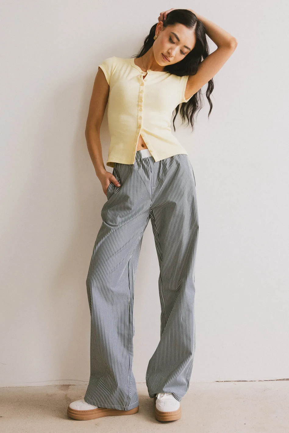 Marline Striped Boxer Pants - FINAL SALE - Image 5