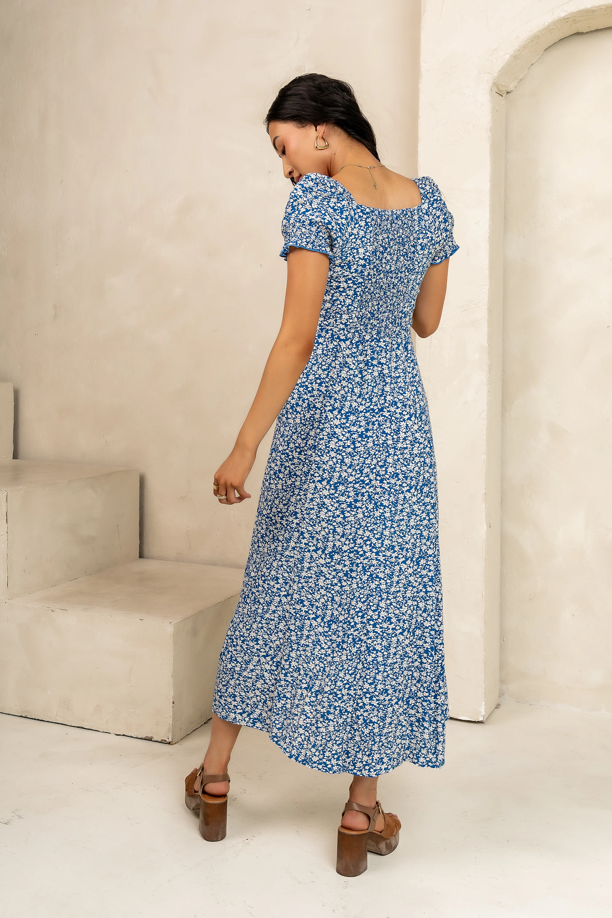 Marlow Maxi Dress in Blue - FINAL SALE - Image 3