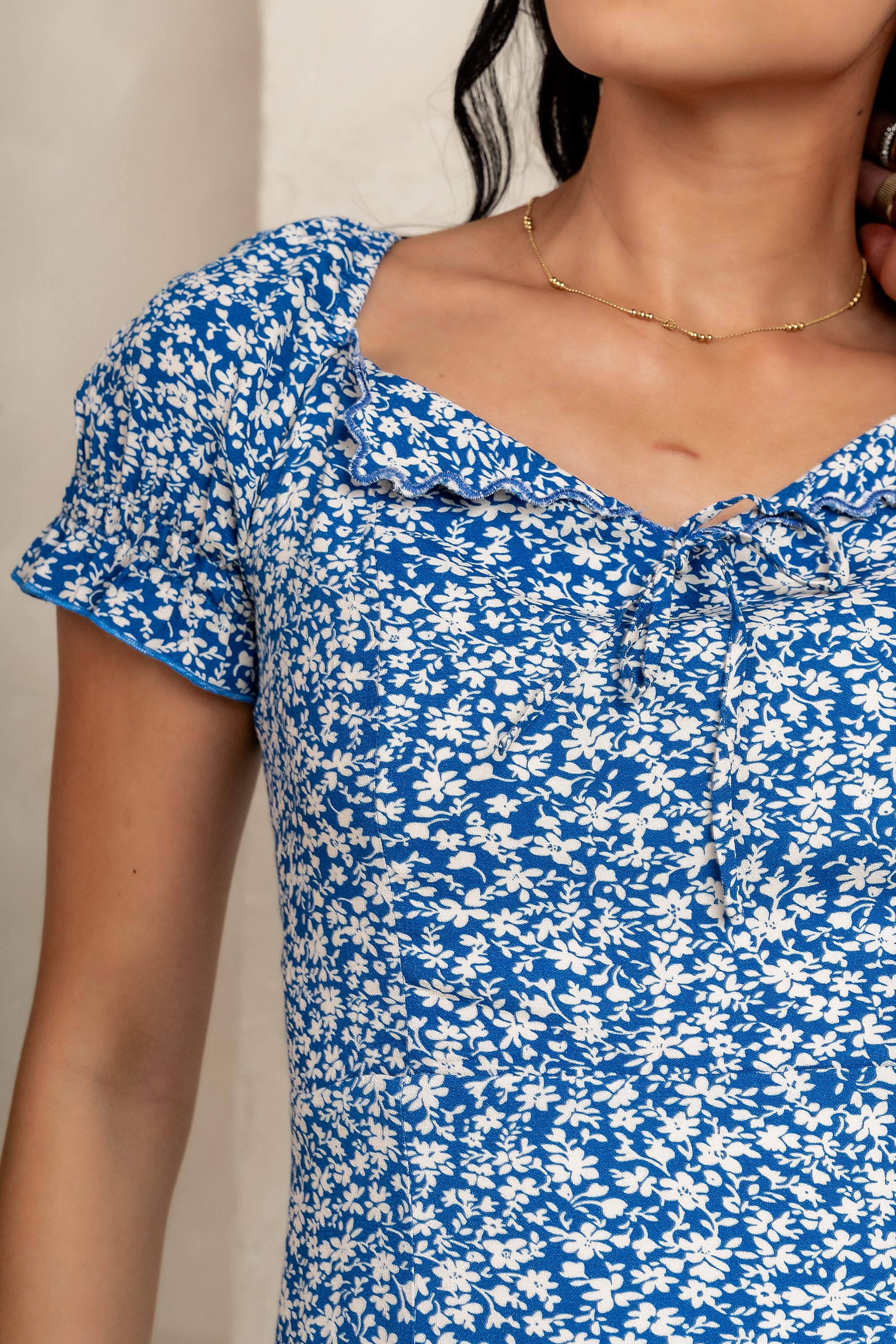 Marlow Maxi Dress in Blue - FINAL SALE - Image 4