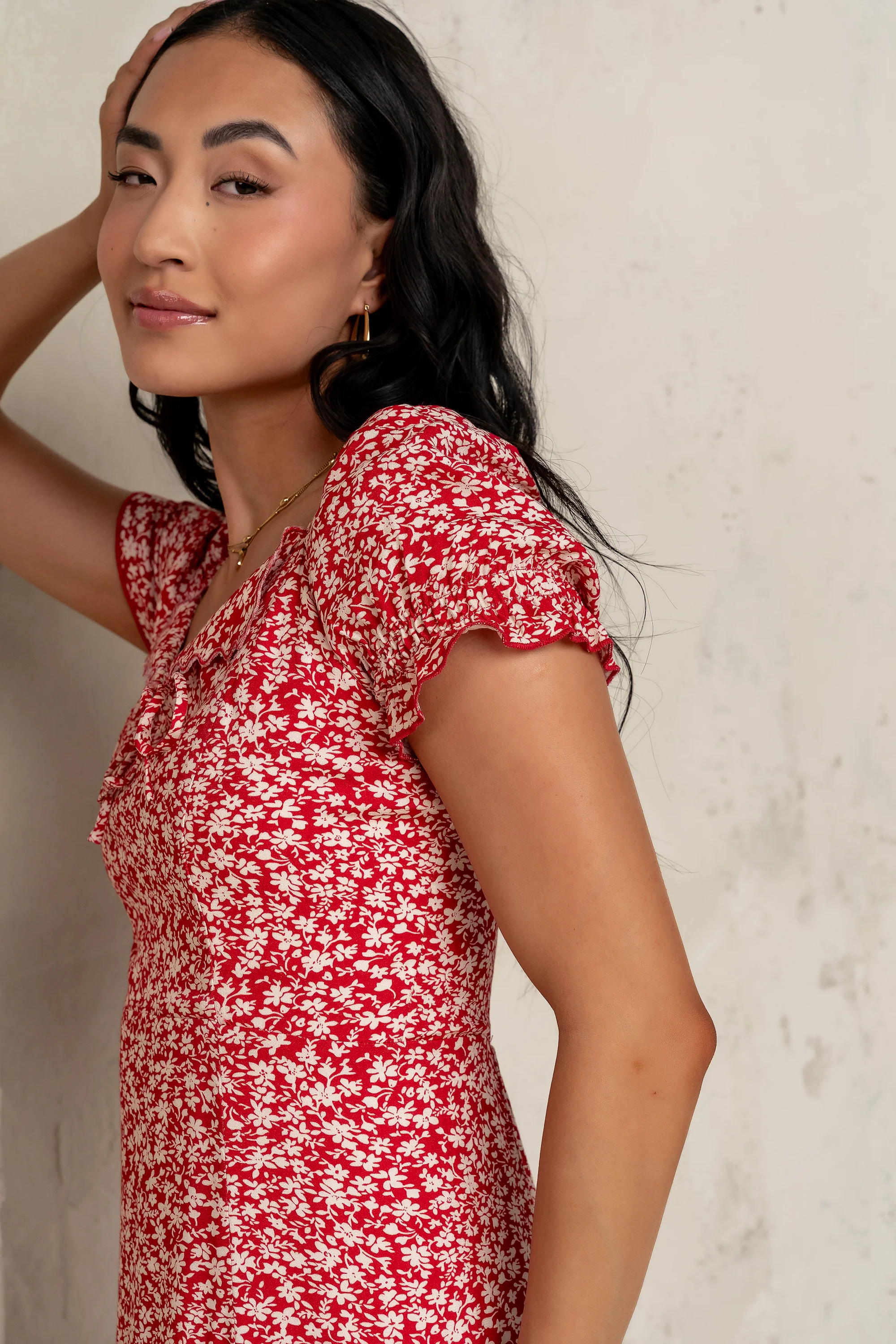 Marlow Maxi Dress in Red - FINAL SALE - Image 4