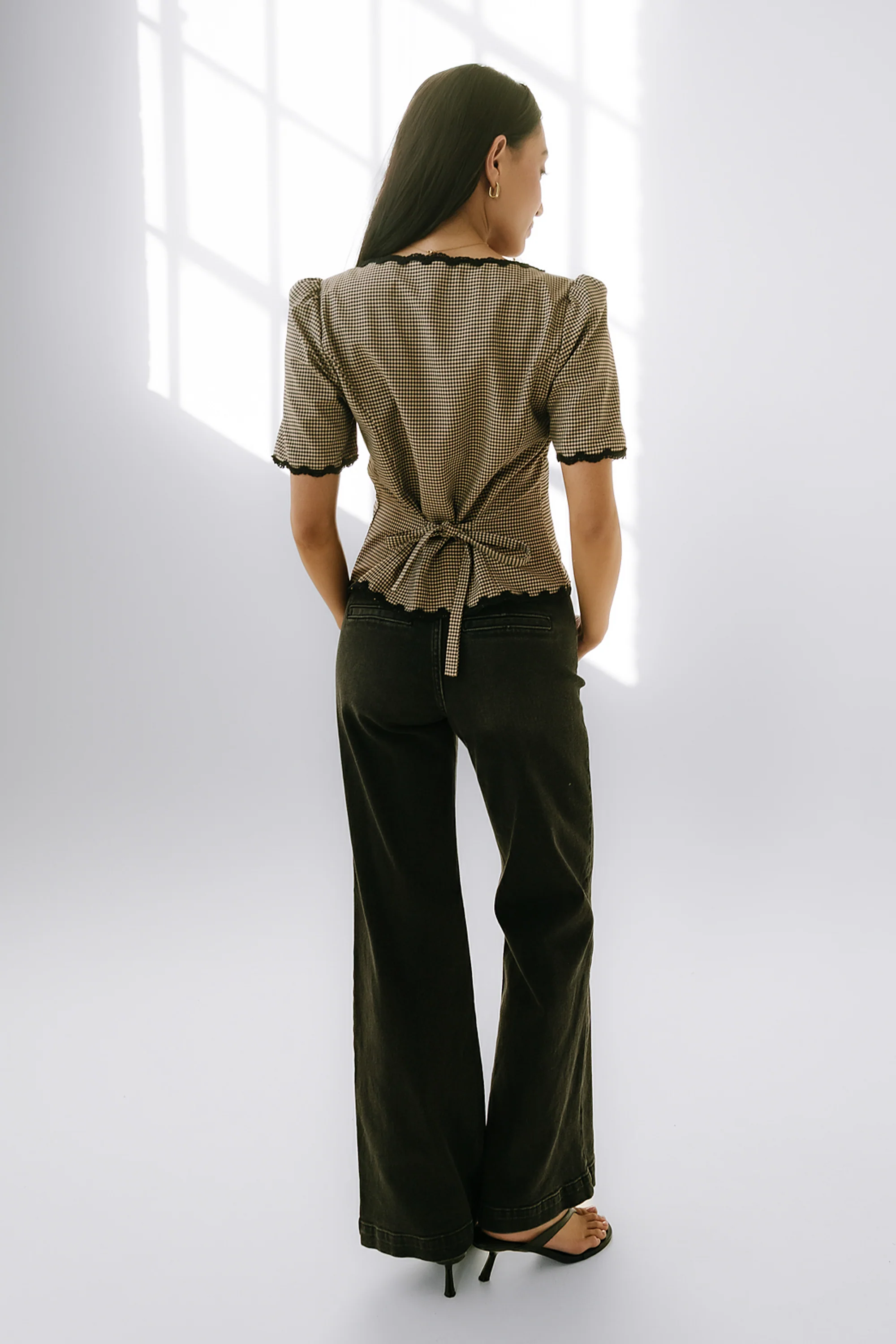 Marrel Gingham Blouse - FINAL SALE - Image 2