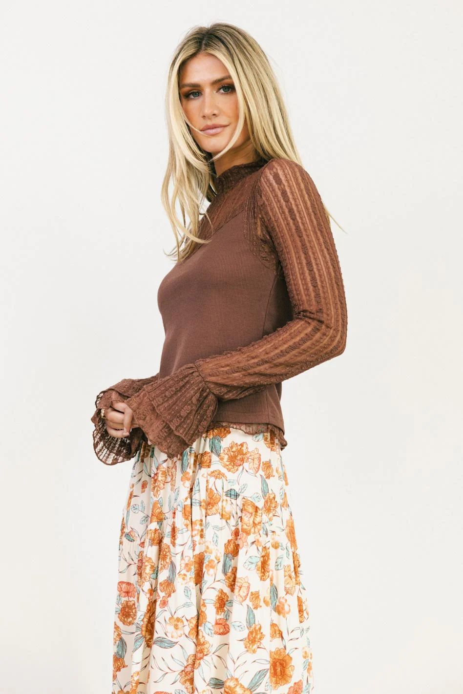Mars Lace Top in Plum - FINAL SALE - Image 4