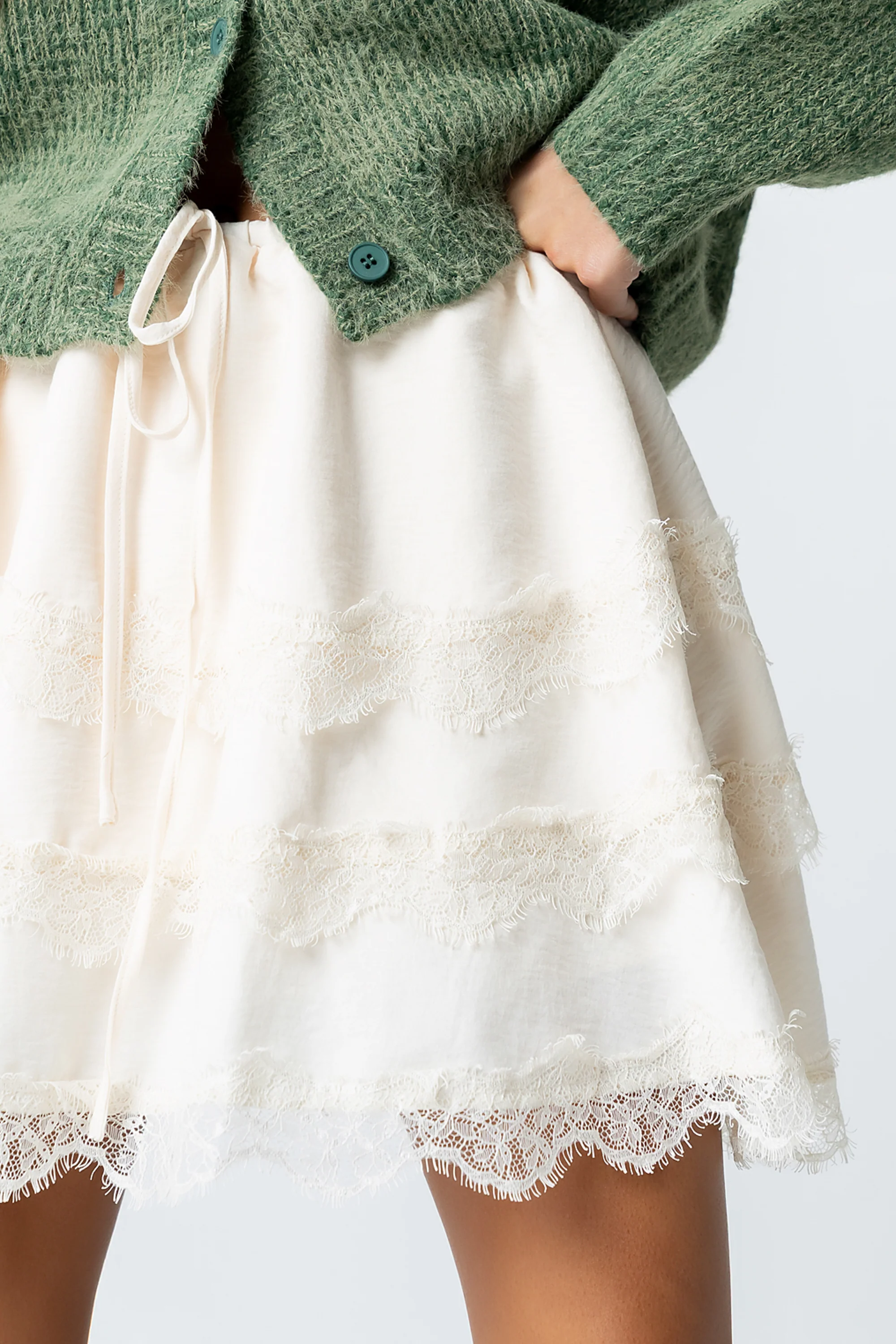 Marsha Lace Mini Skirt - FINAL SALE - Image 2