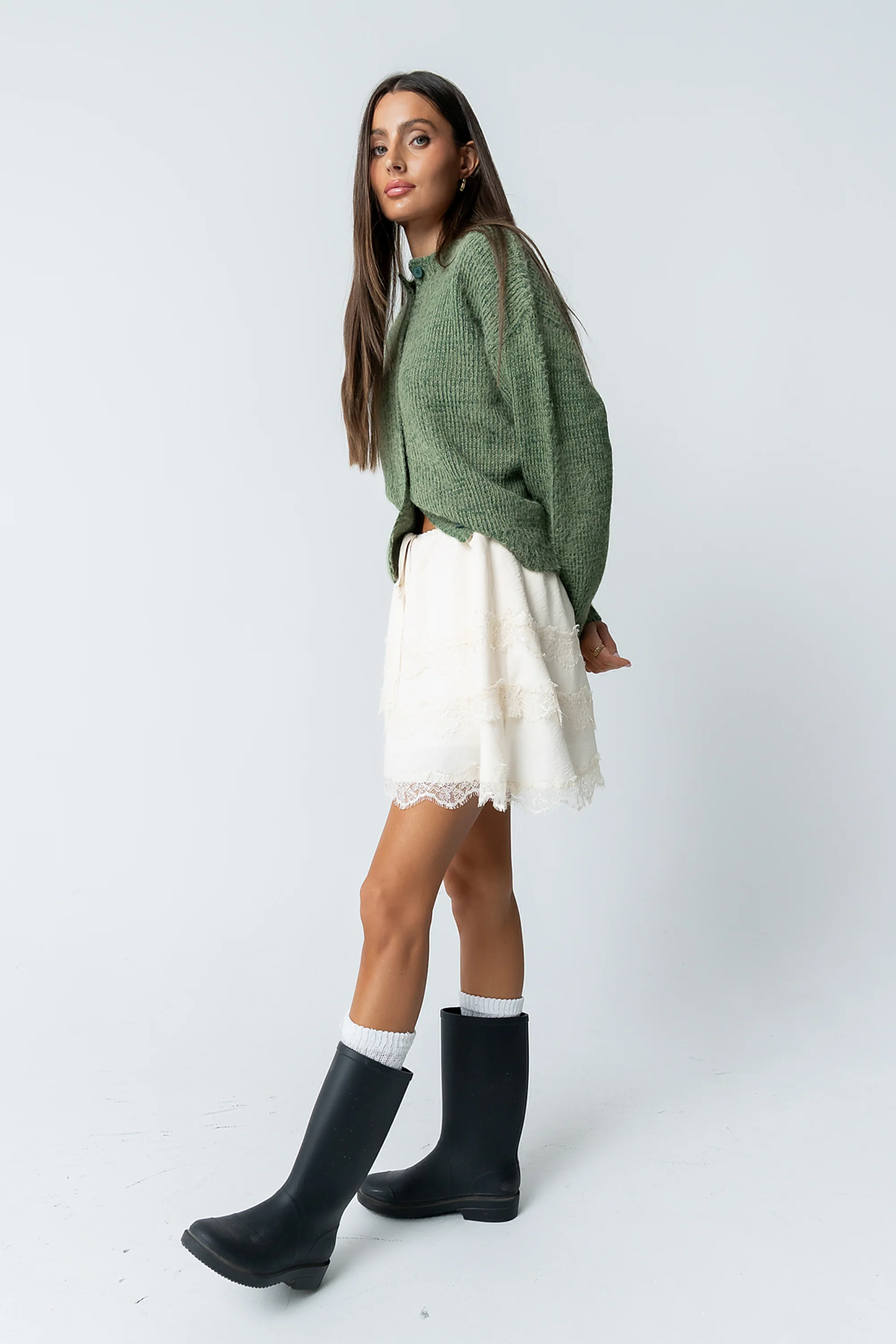 Marsha Lace Mini Skirt - FINAL SALE - Image 5