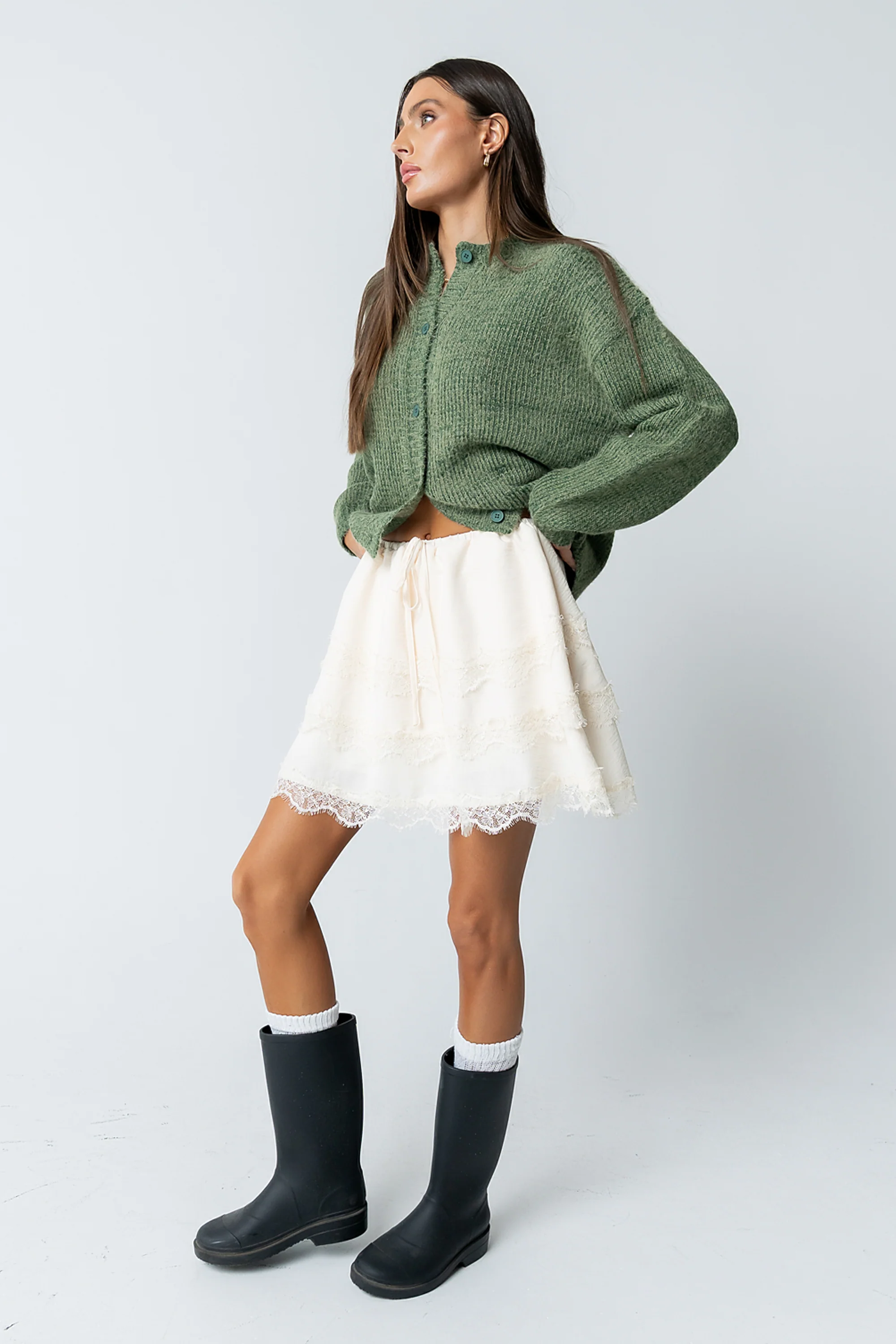 Marsha Lace Mini Skirt - FINAL SALE - Image 6