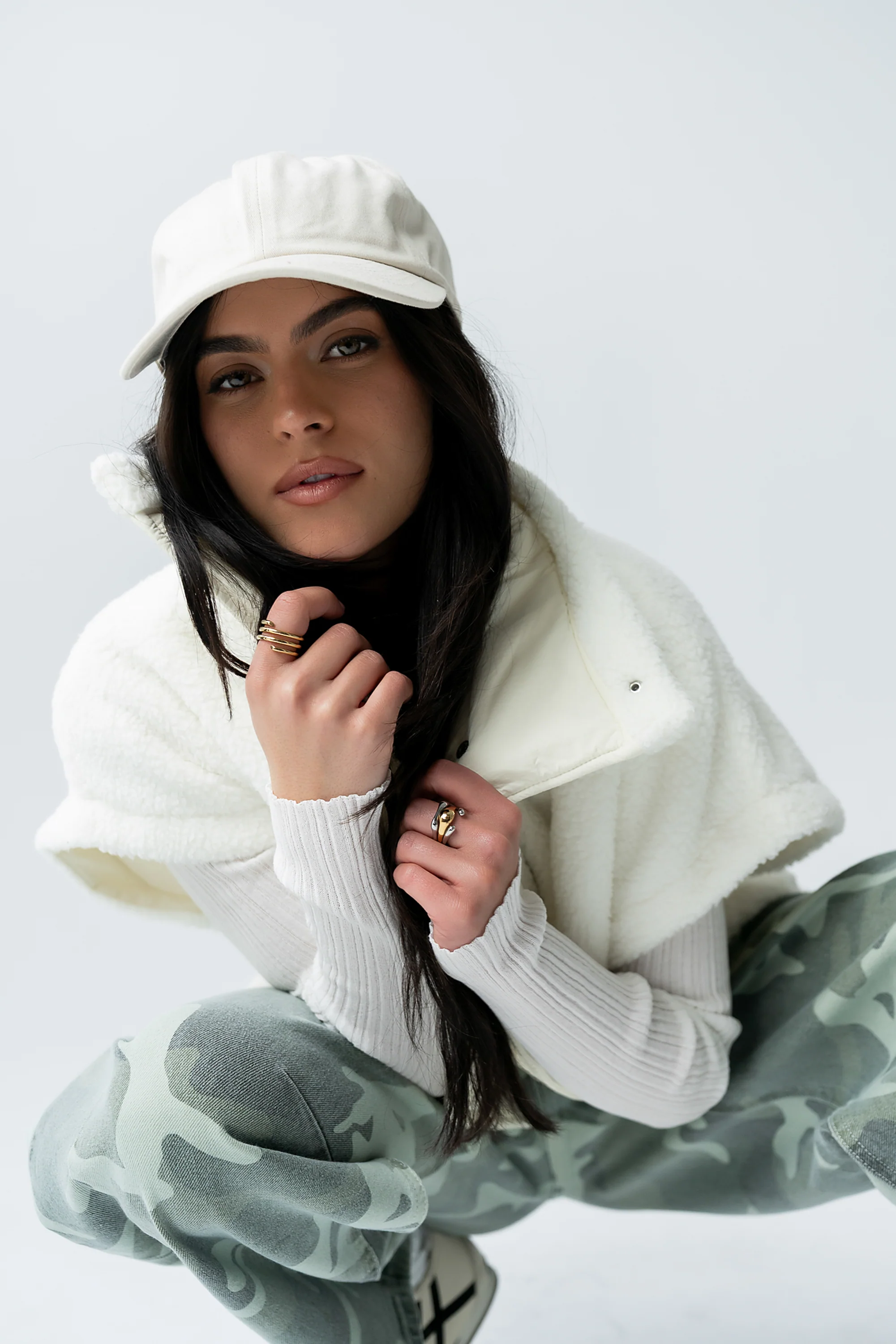 Marsha Oversized Sherpa Vest - Image 2