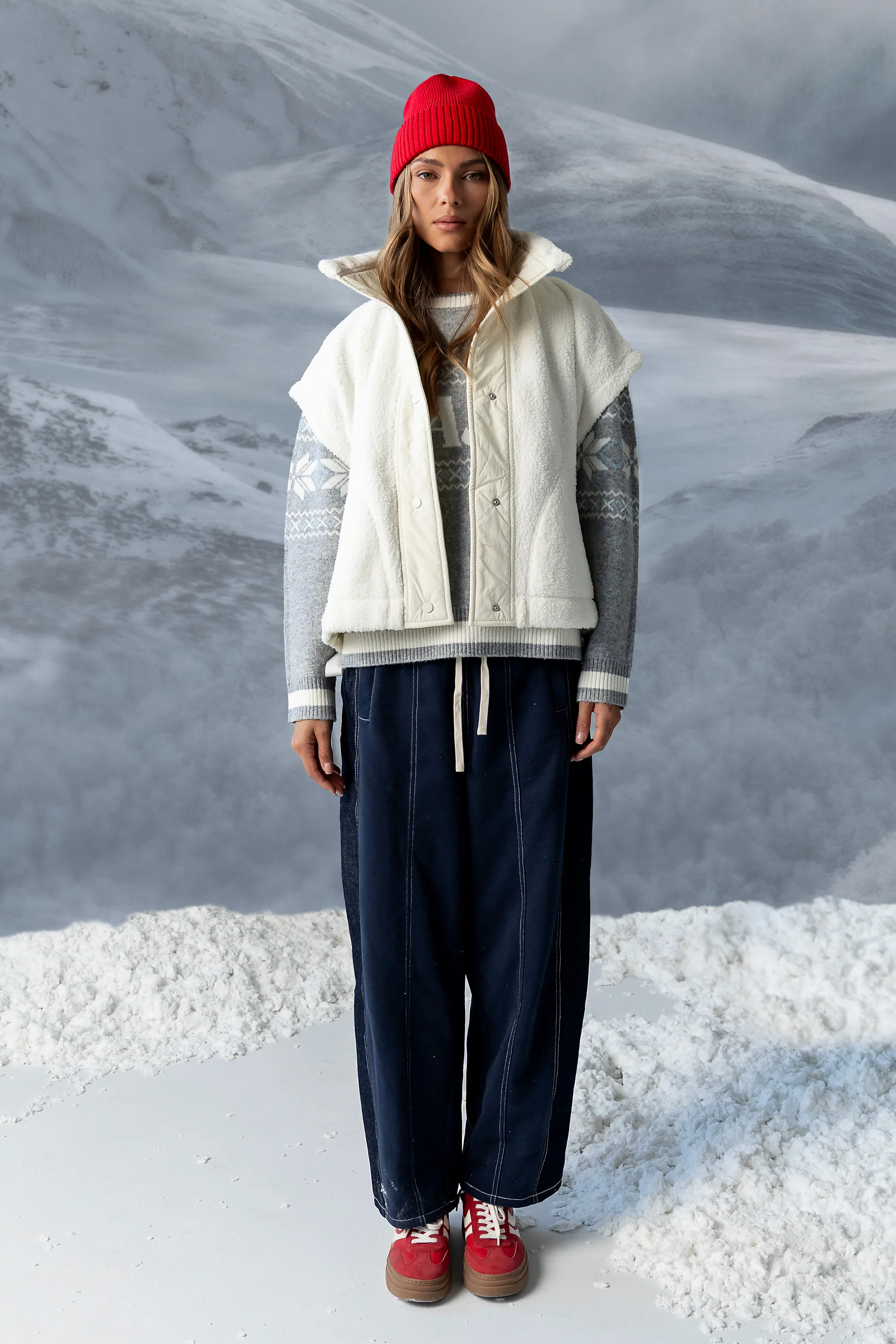 Marsha Oversized Sherpa Vest - Image 7