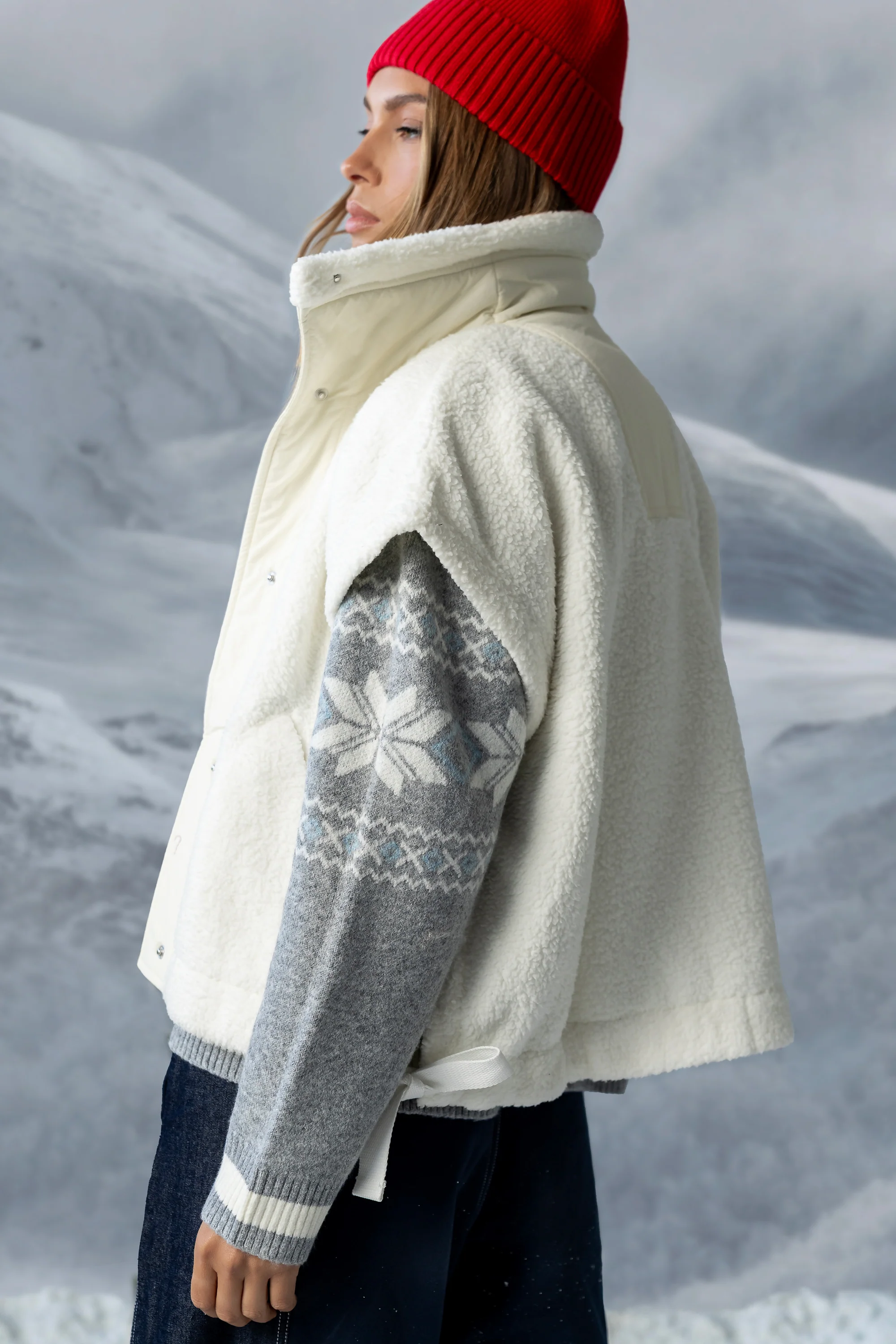 Marsha Oversized Sherpa Vest - Image 8