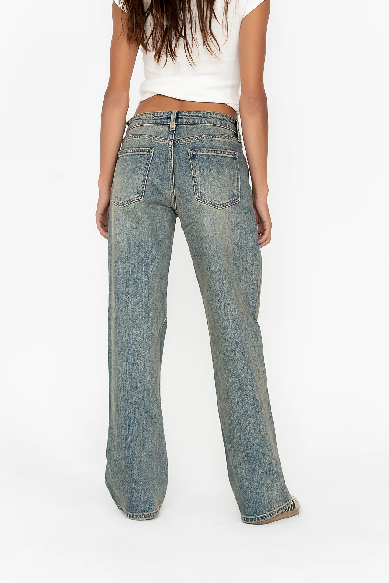 Marshall Straight Leg Vintage Jeans in Light Wash - FINAL SALE - Image 6