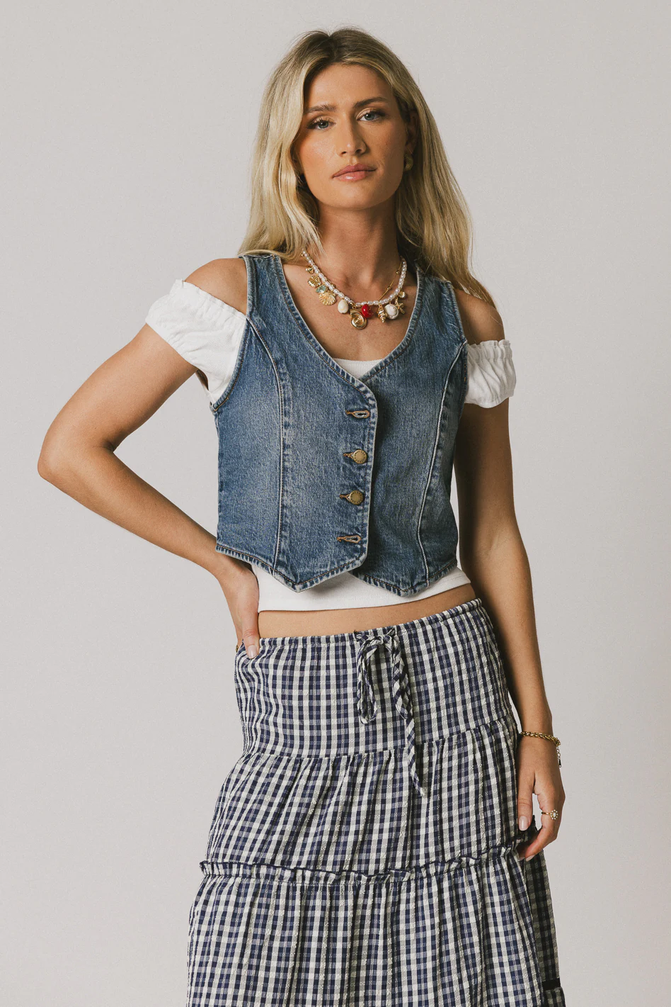 Maryanne Denim Vest - FINAL SALE - Image 3