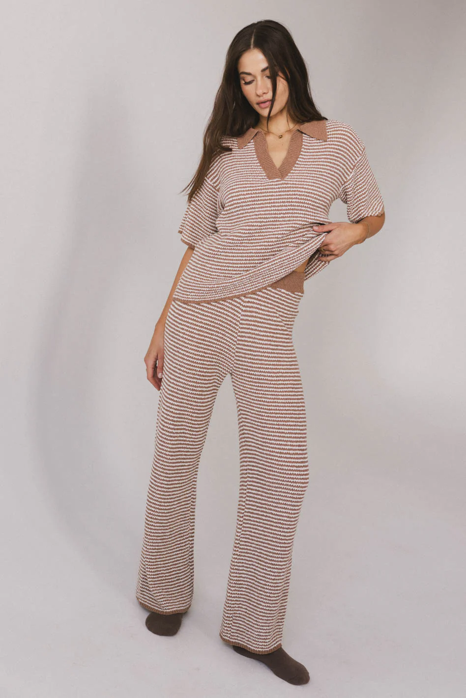Matilda Striped Knit Top - FINAL SALE - Image 3