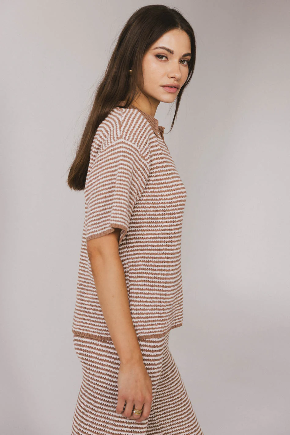 Matilda Striped Knit Top - FINAL SALE - Image 4
