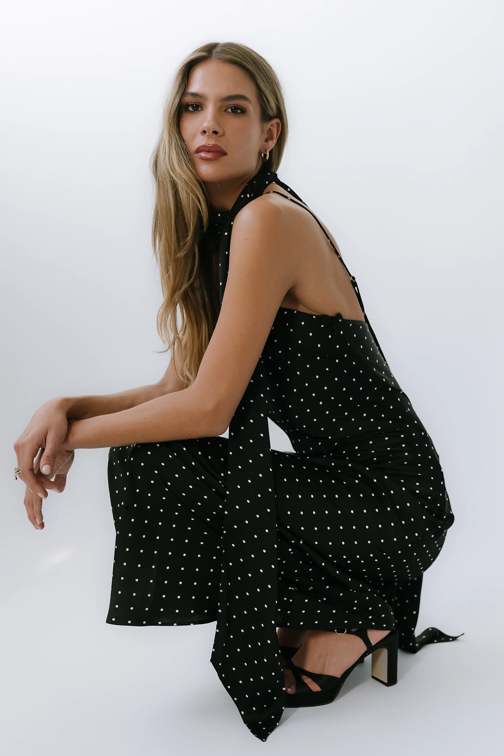 Max Polka Dot Maxi Dress - Image 5
