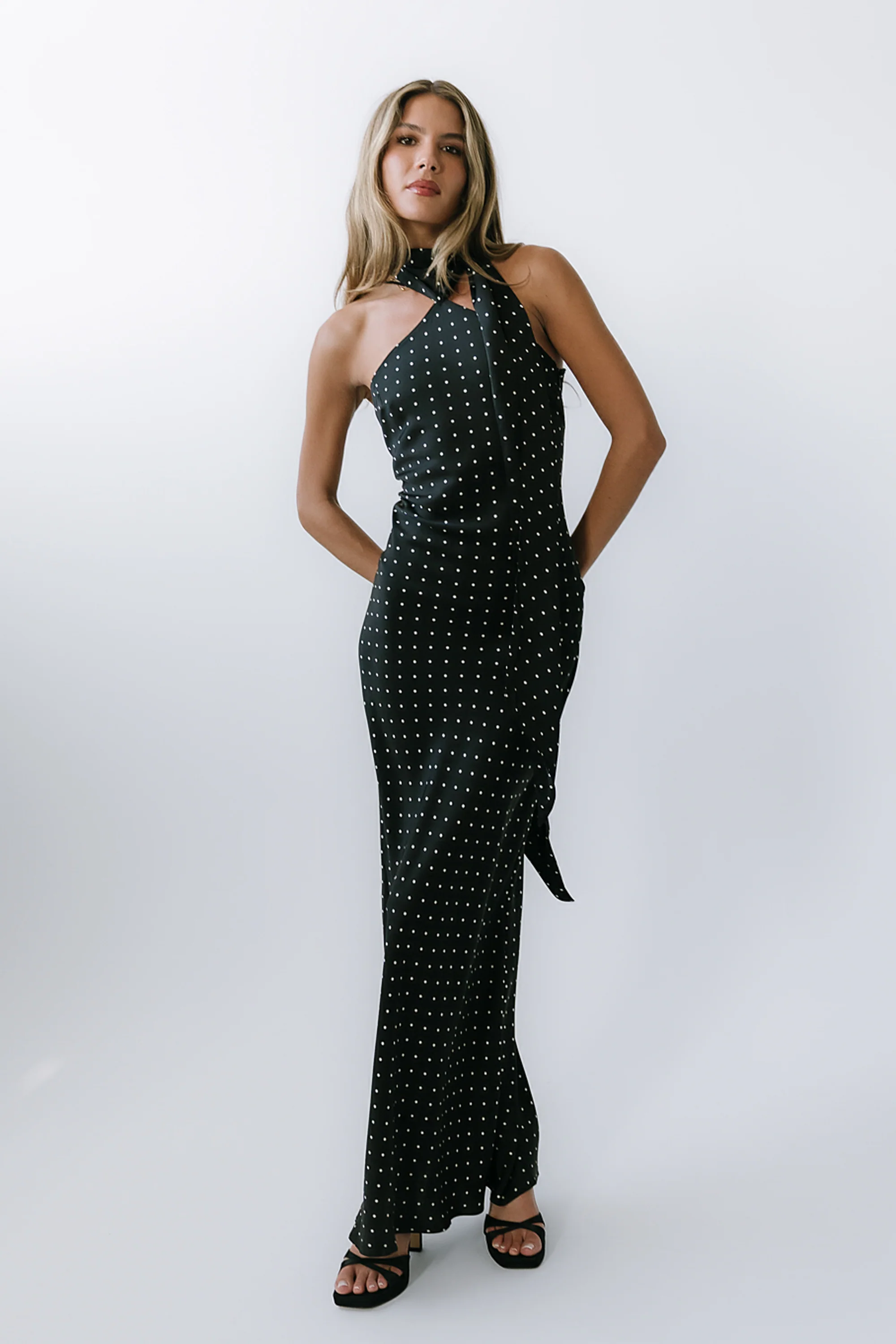 Max Polka Dot Maxi Dress - Image 6