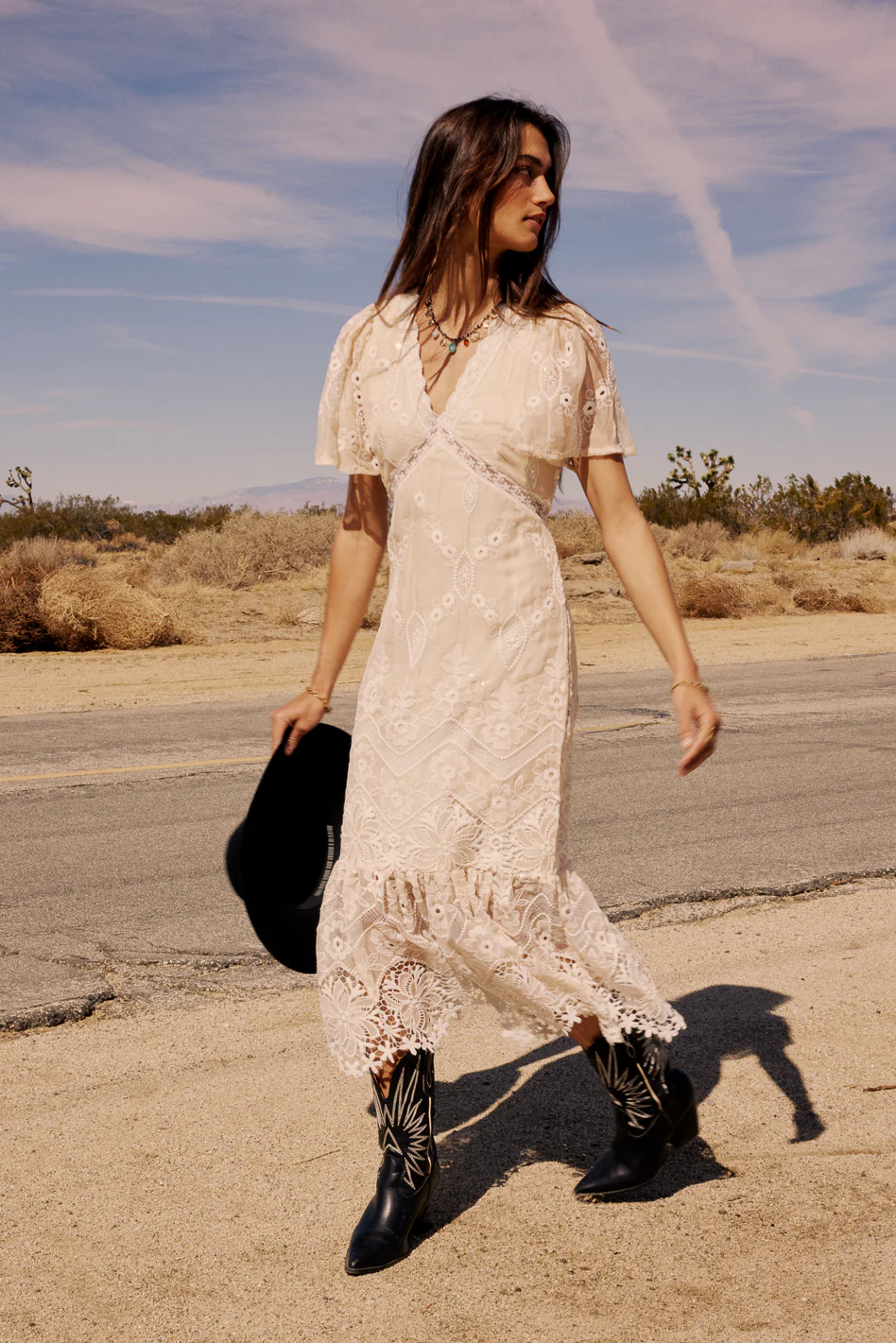 Maxene Embroidered Midi Dress - FINAL SALE - Image 4