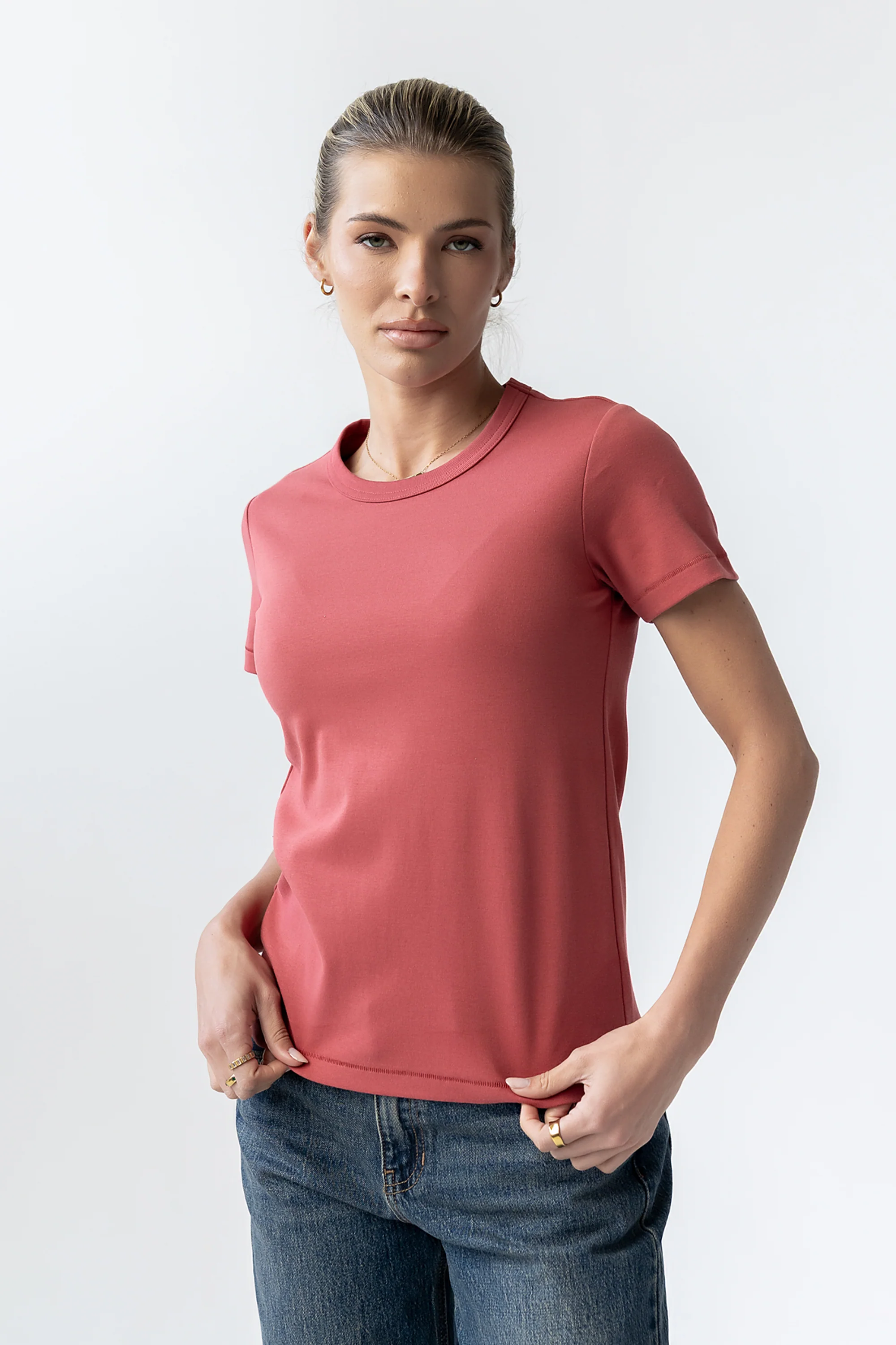 Mckenna T-Shirt in Berry - Image 3