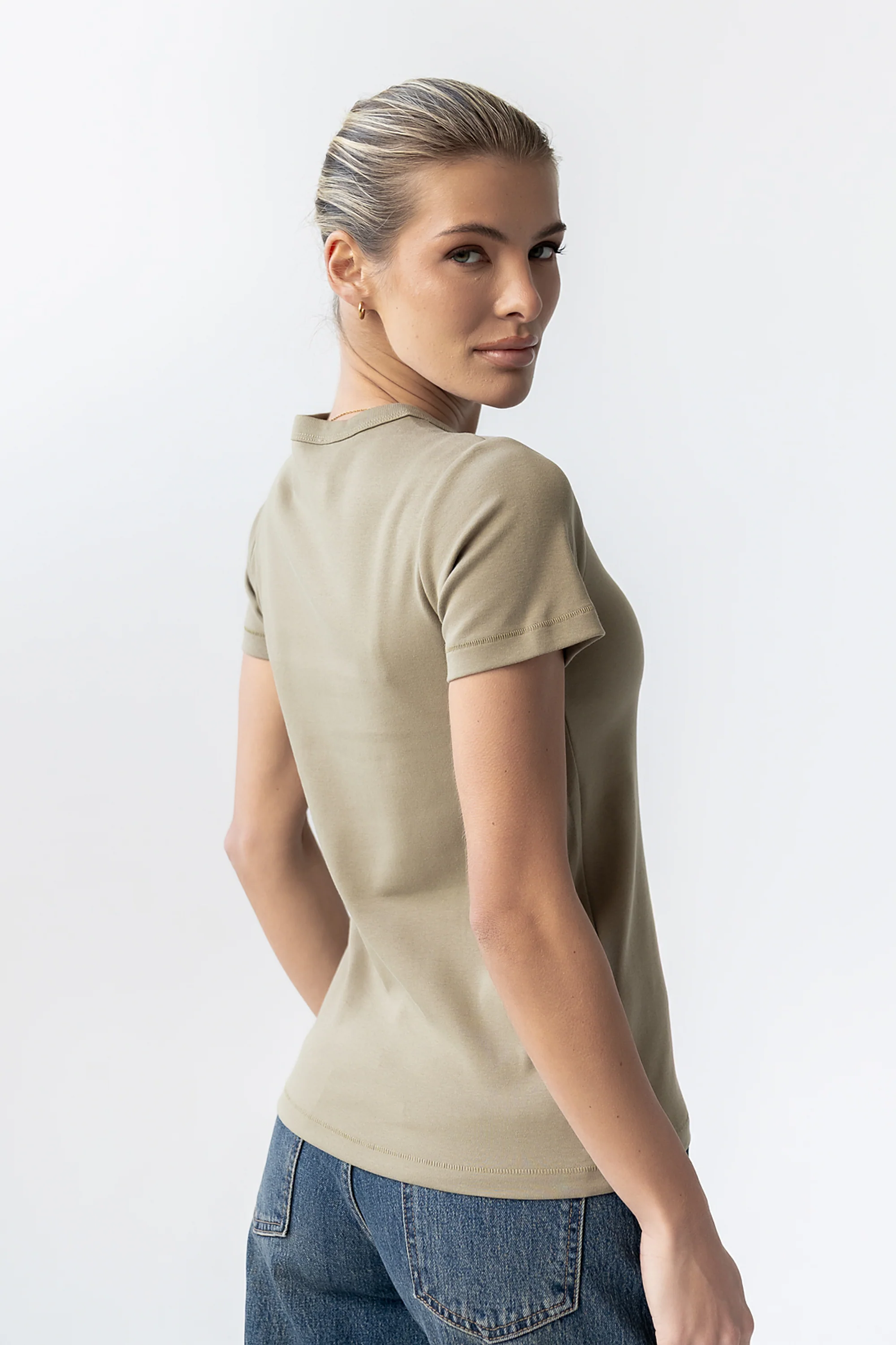 Mckenna T-Shirt in Olive - Image 4