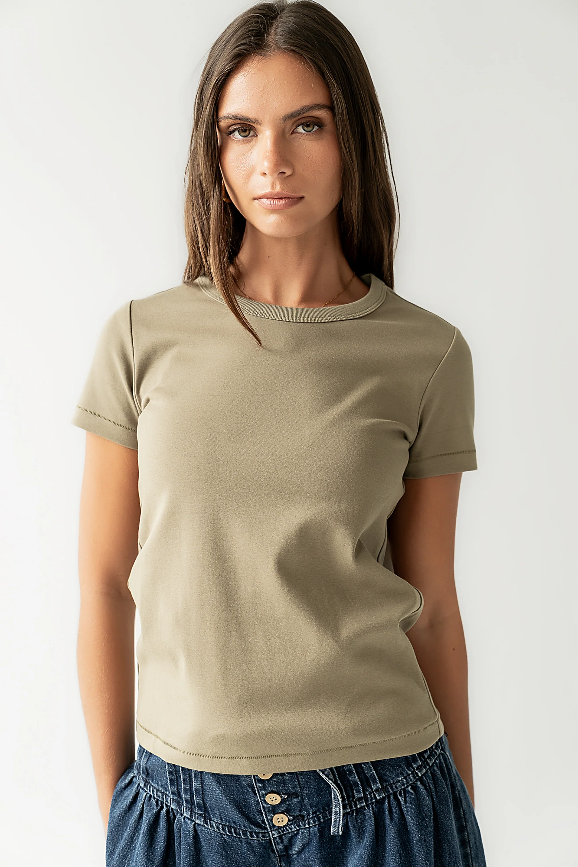 Mckenna T-Shirt in Olive - Image 5