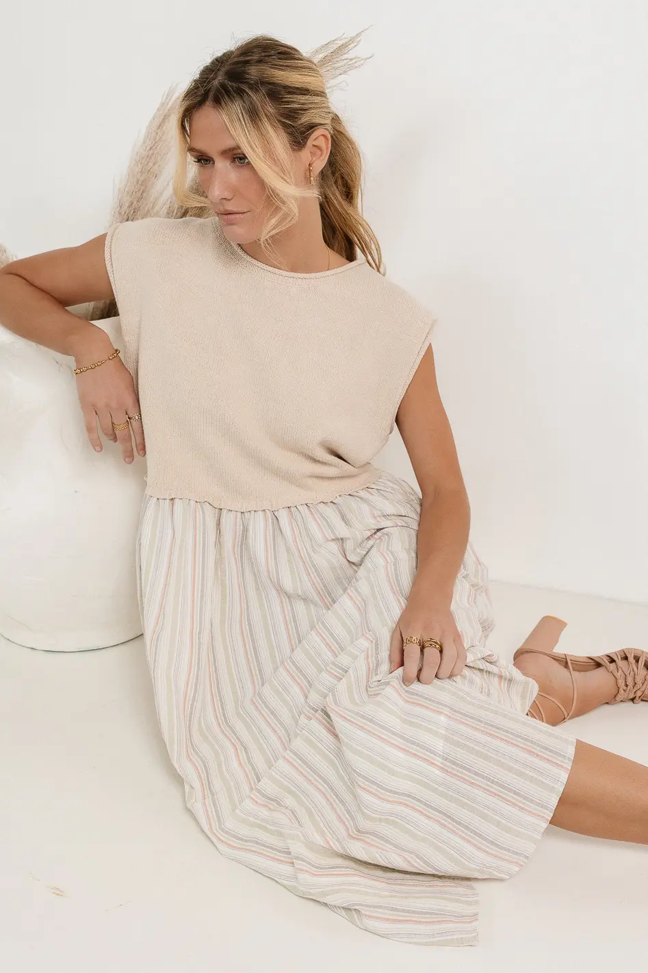 McKensley Contrast Midi Dress - FINAL SALE - Image 3