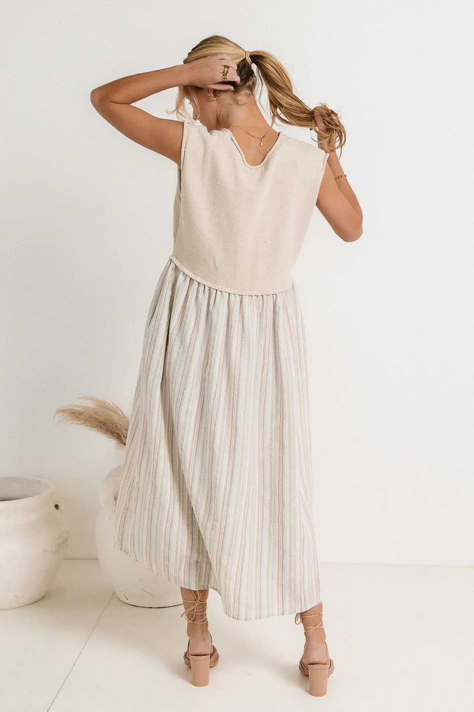 McKensley Contrast Midi Dress - FINAL SALE - Image 4