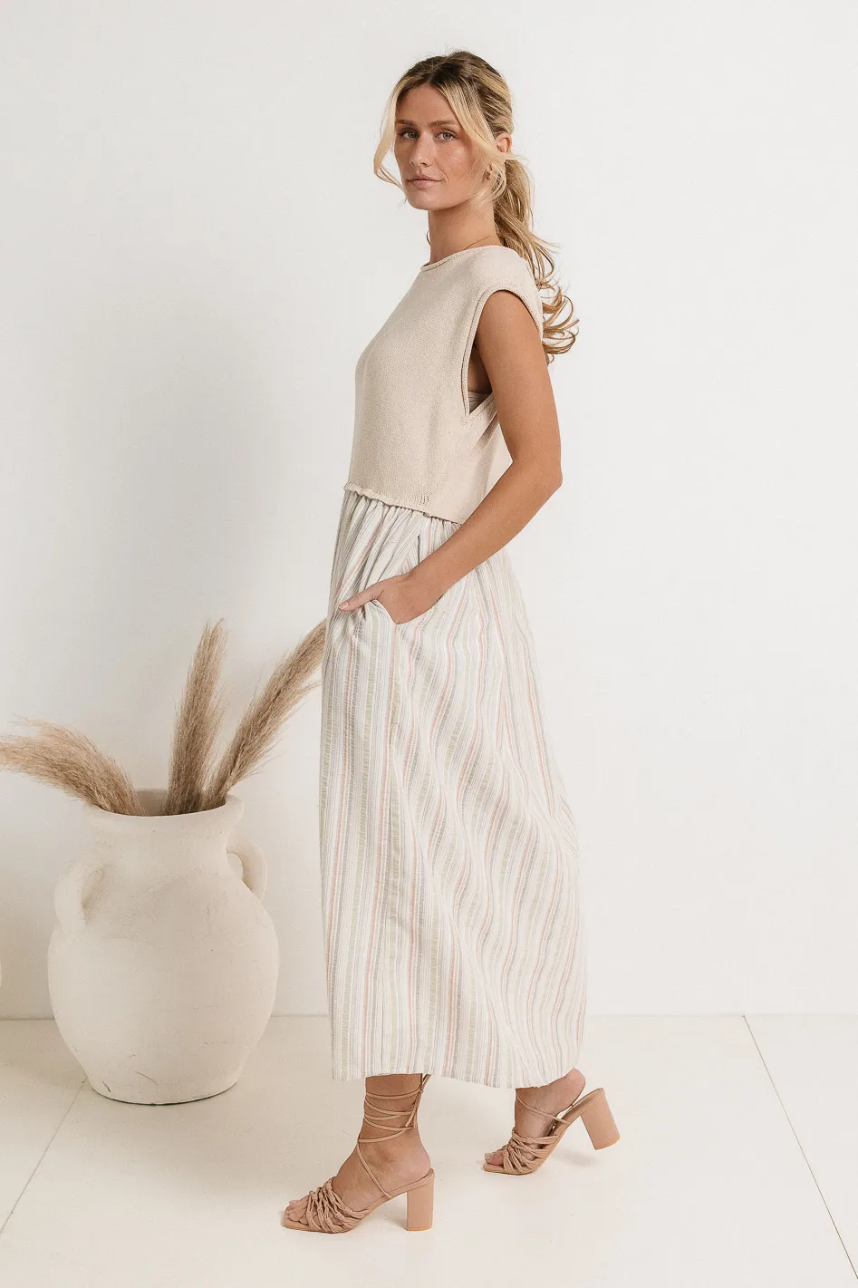 McKensley Contrast Midi Dress - FINAL SALE - Image 5