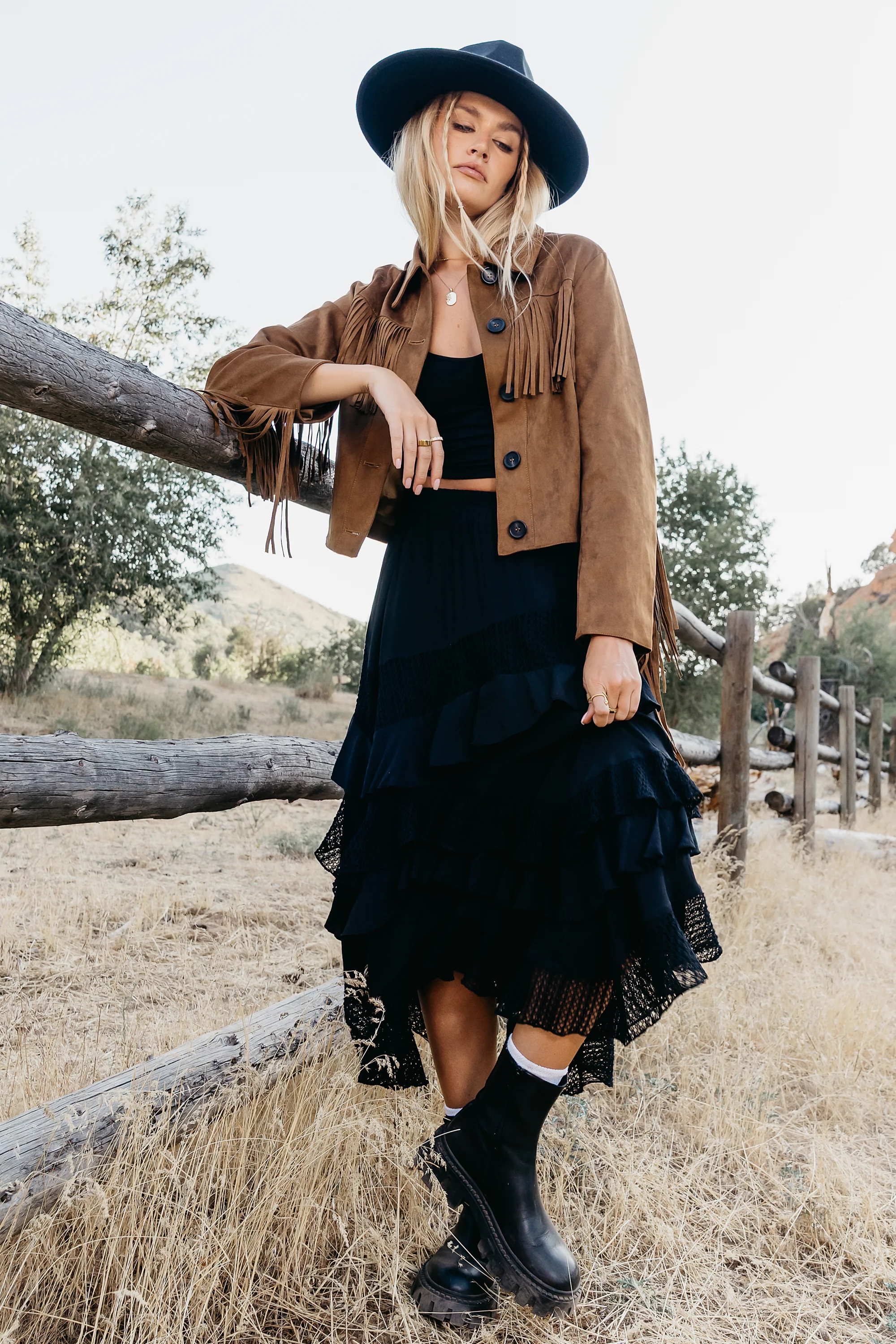 Megan Tiered Midi Skirt - FINAL SALE - Image 6