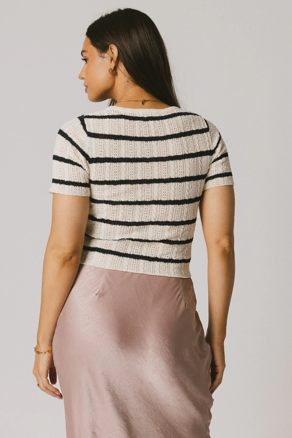 Meggie Striped Sweater in Navy - FINAL SALE - Image 6