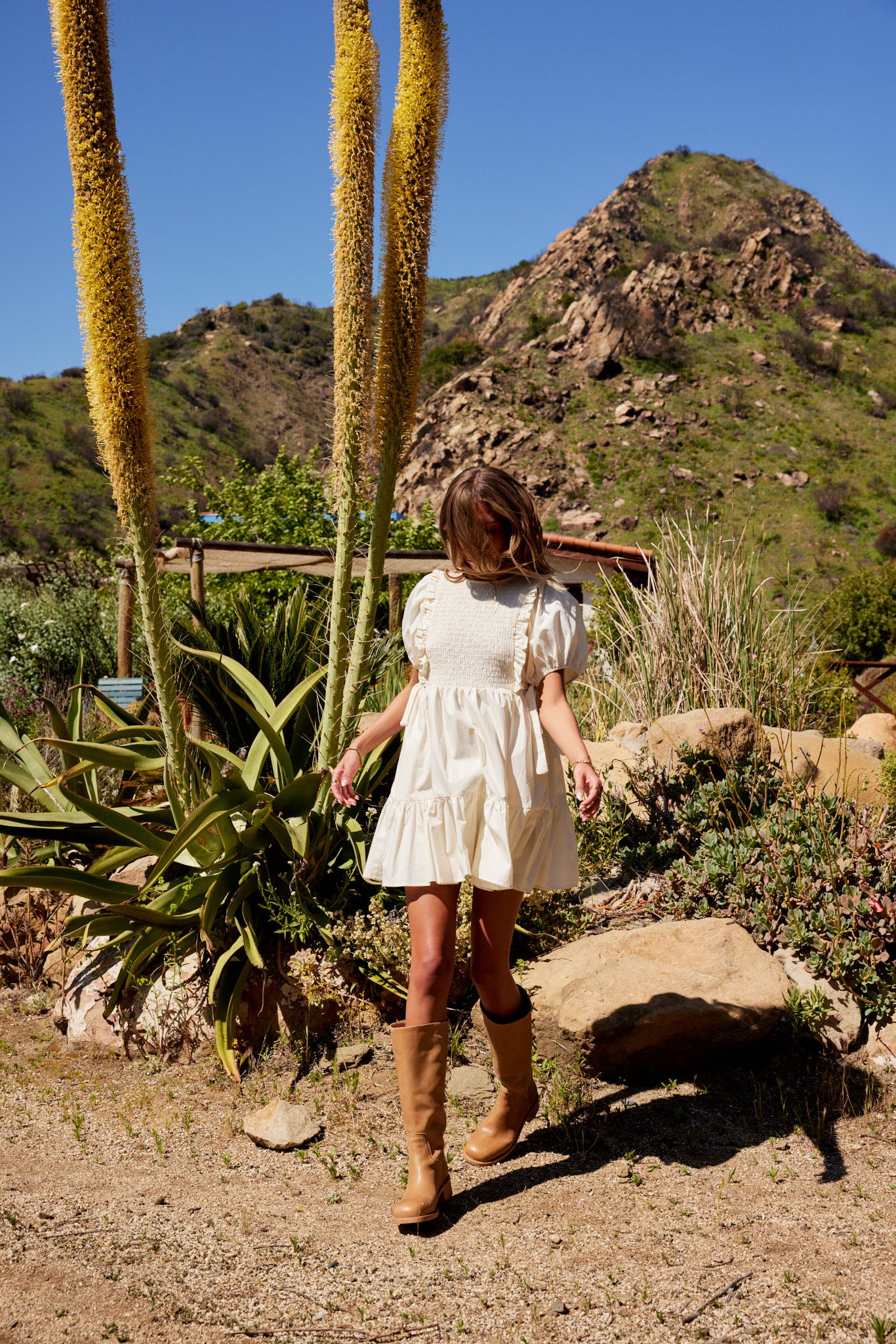 Mei Smocked Mini Dress - FINAL SALE - Image 5