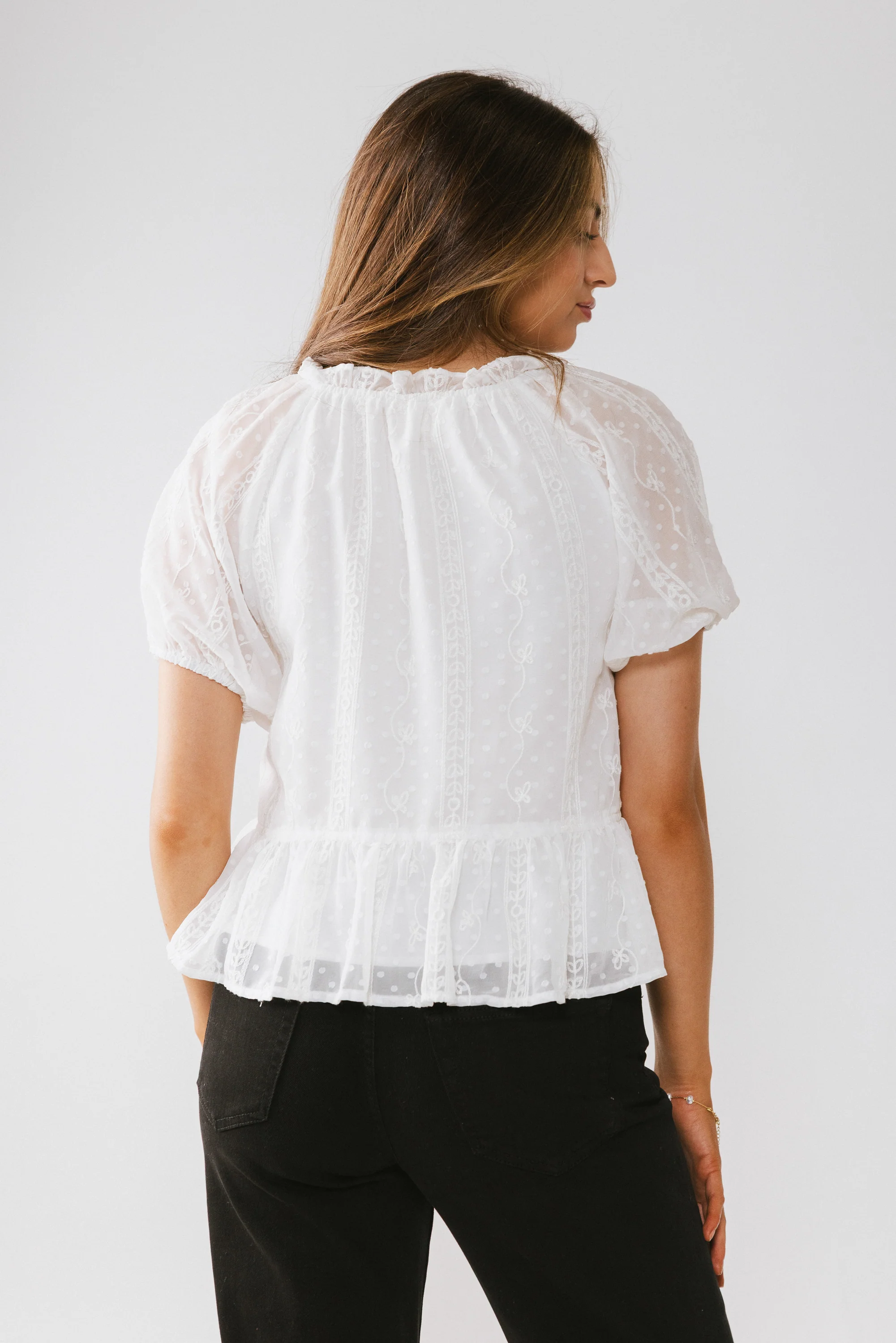 Melina Embroidered Blouse - FINAL SALE - Image 3