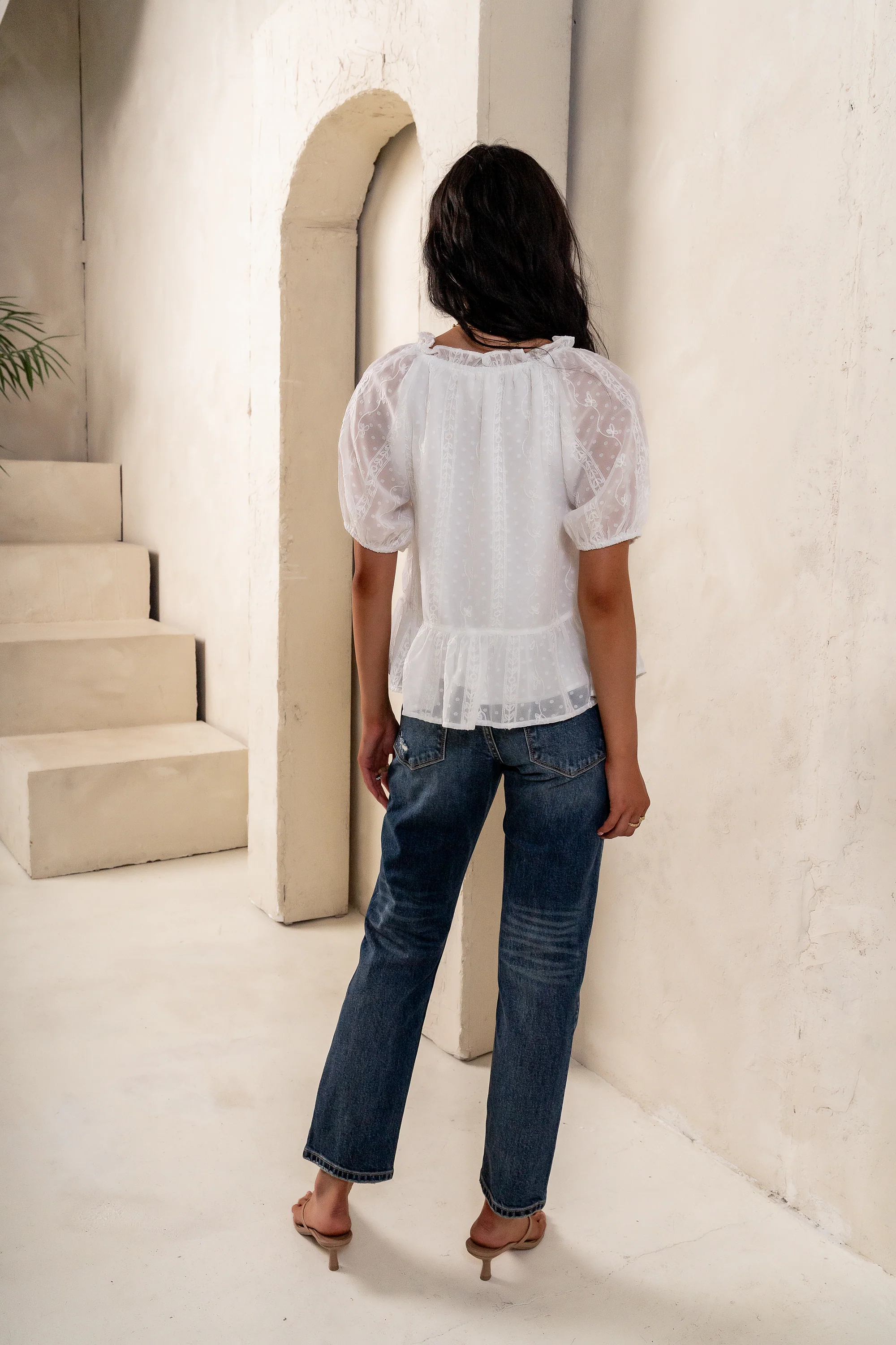 Melina Embroidered Blouse - FINAL SALE - Image 7