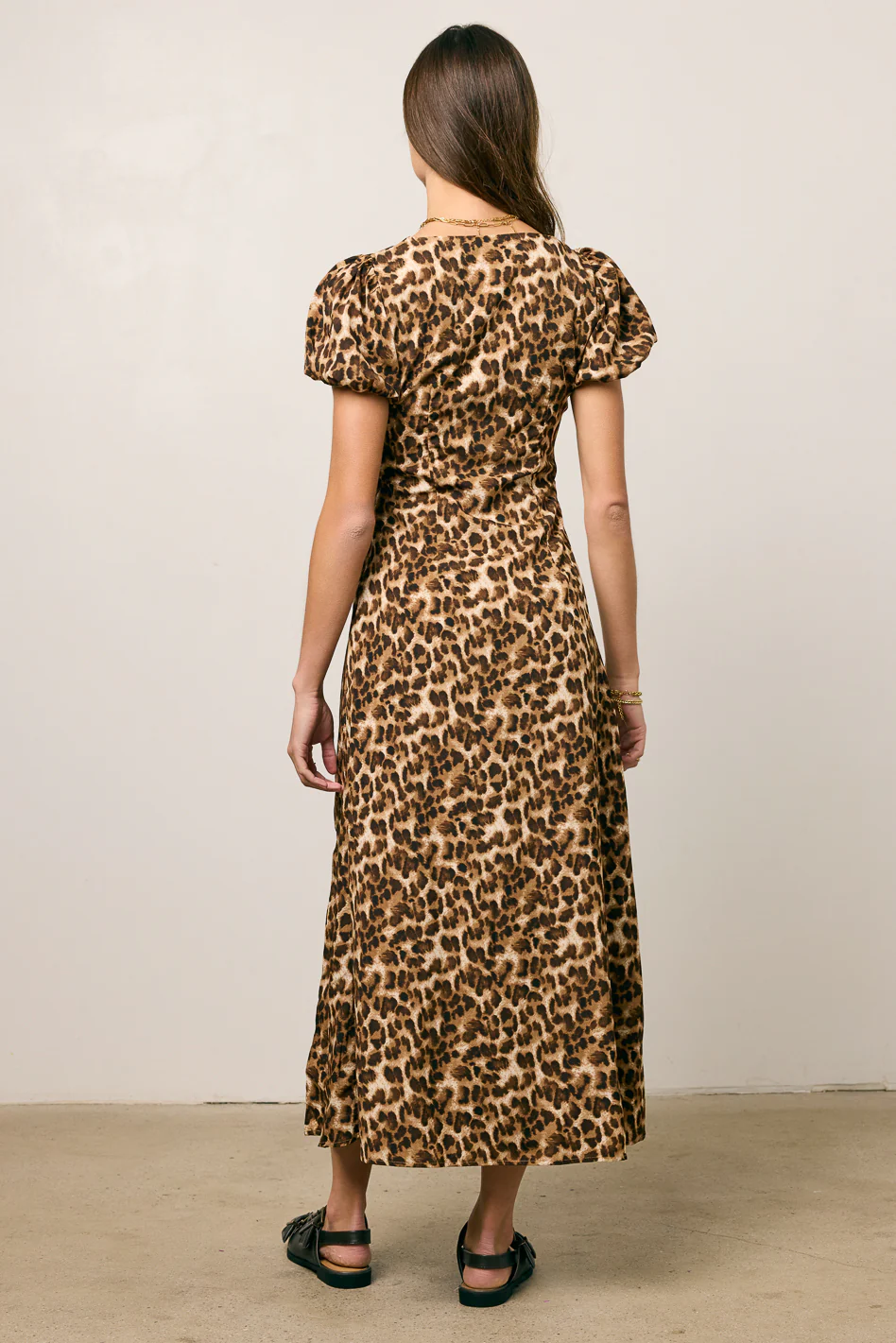 Meradith Leopard Print Midi Dress - FINAL SALE - Image 7