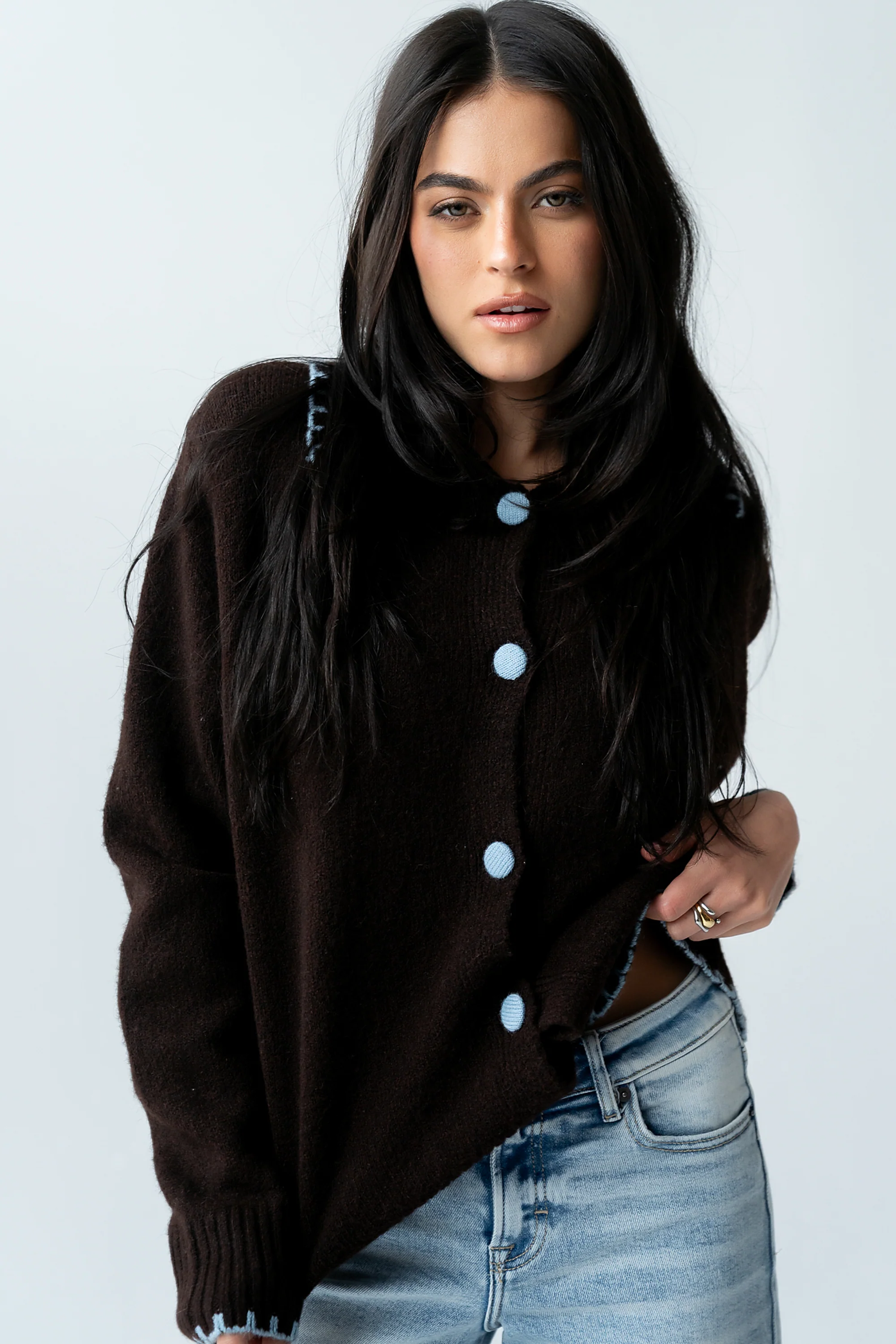 Michelle Contrast Sweater - FINAL SALE