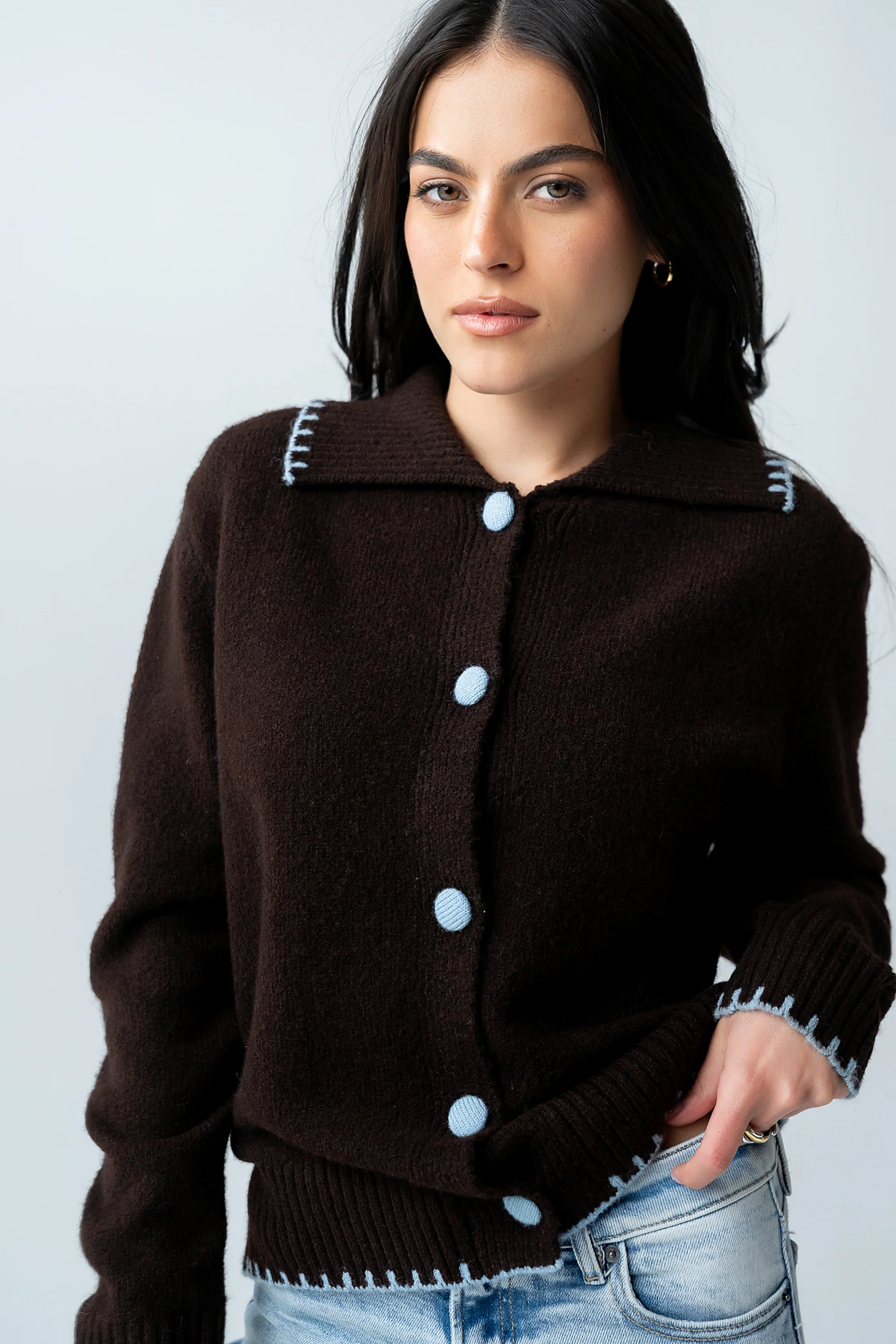 Michelle Contrast Sweater - FINAL SALE - Image 2