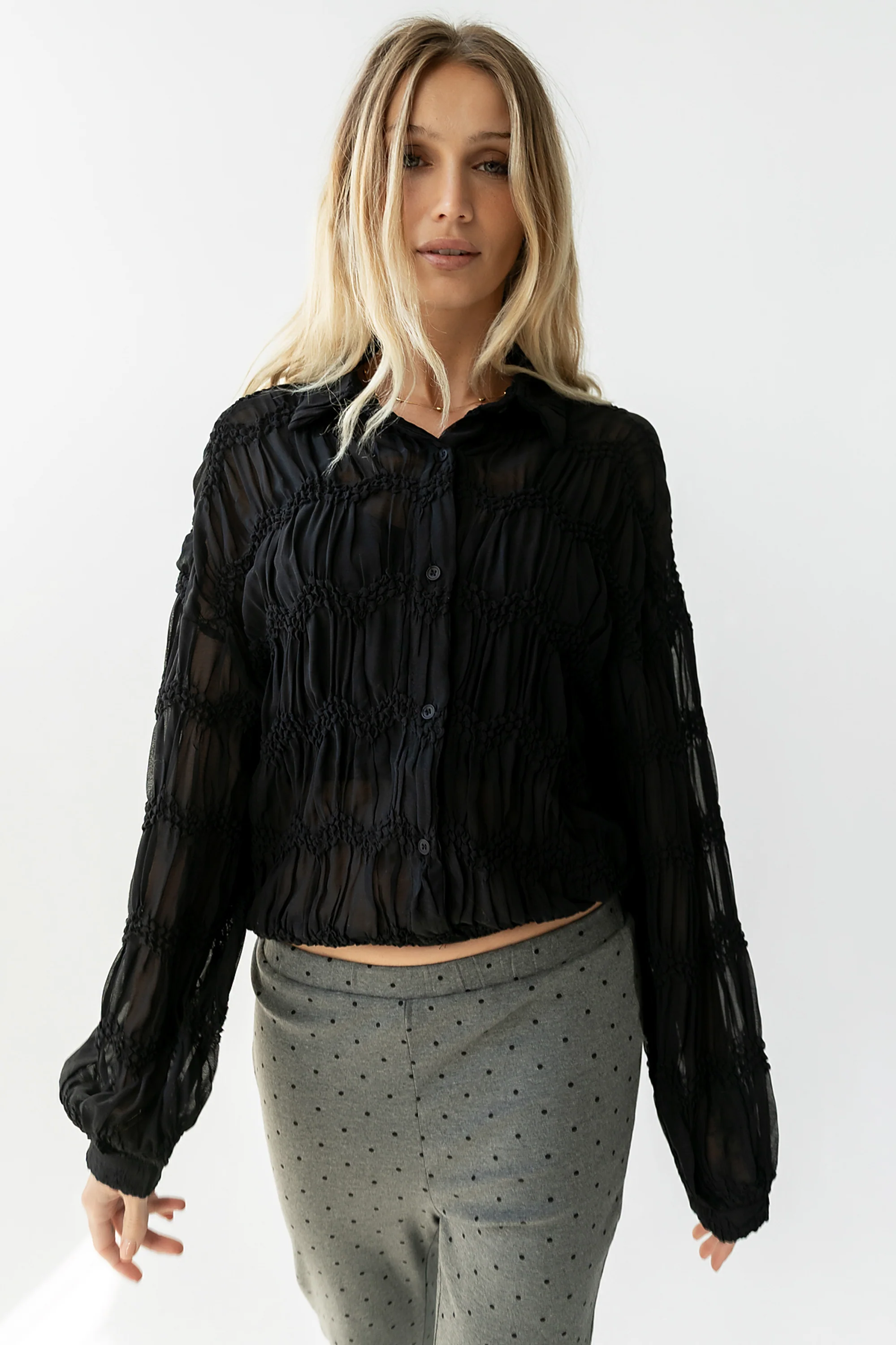 Milani Sheer Blouse - FINAL SALE - Image 4
