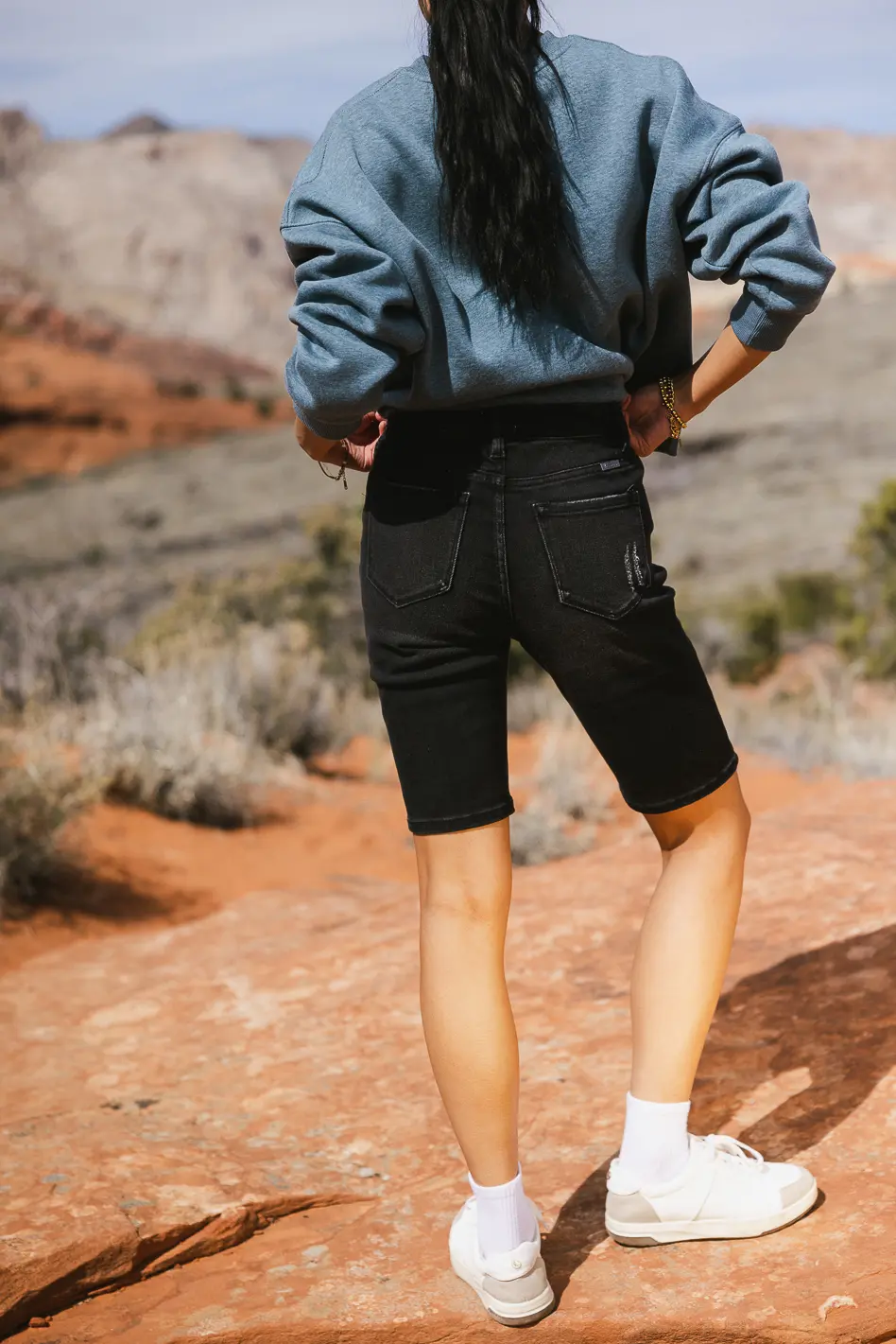 Miley Bermuda Shorts in Black - FINAL SALE - Image 4