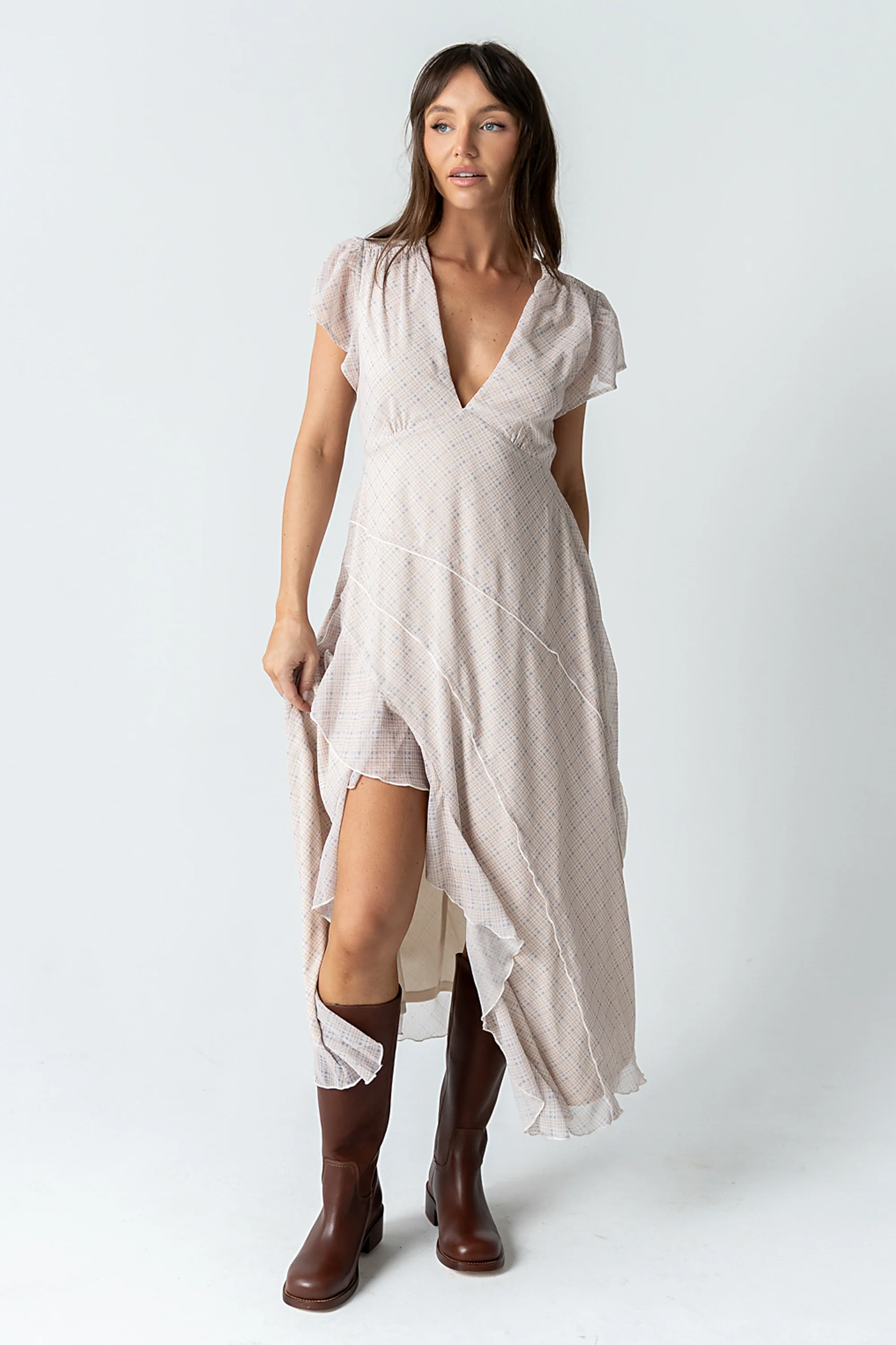 Mindy Plaid Maxi Dress - Image 11