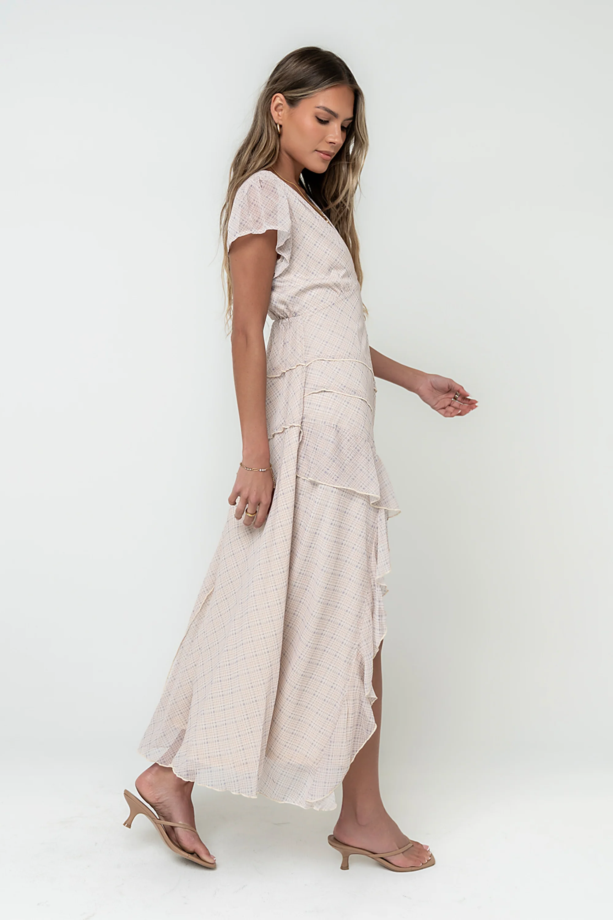 Mindy Plaid Maxi Dress - Image 5