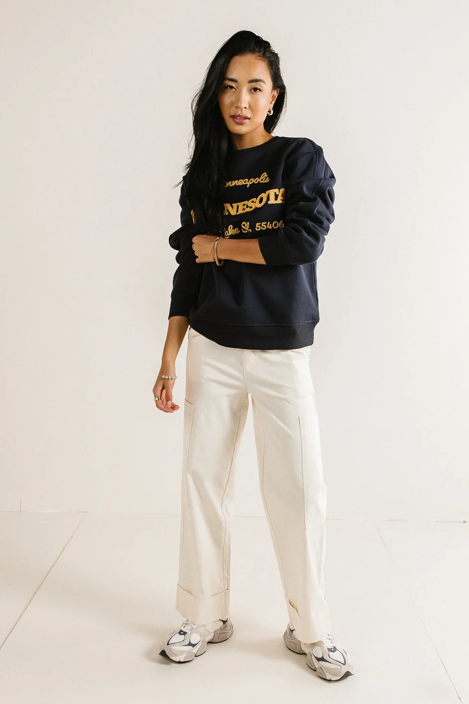 Minnesota Embroidered Sweatshirt - FINAL SALE - Image 3