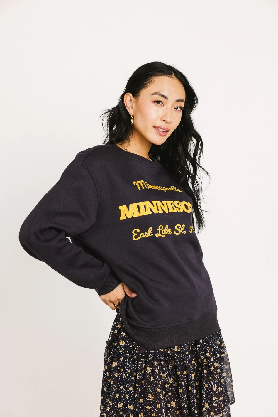 Minnesota Embroidered Sweatshirt - FINAL SALE - Image 5