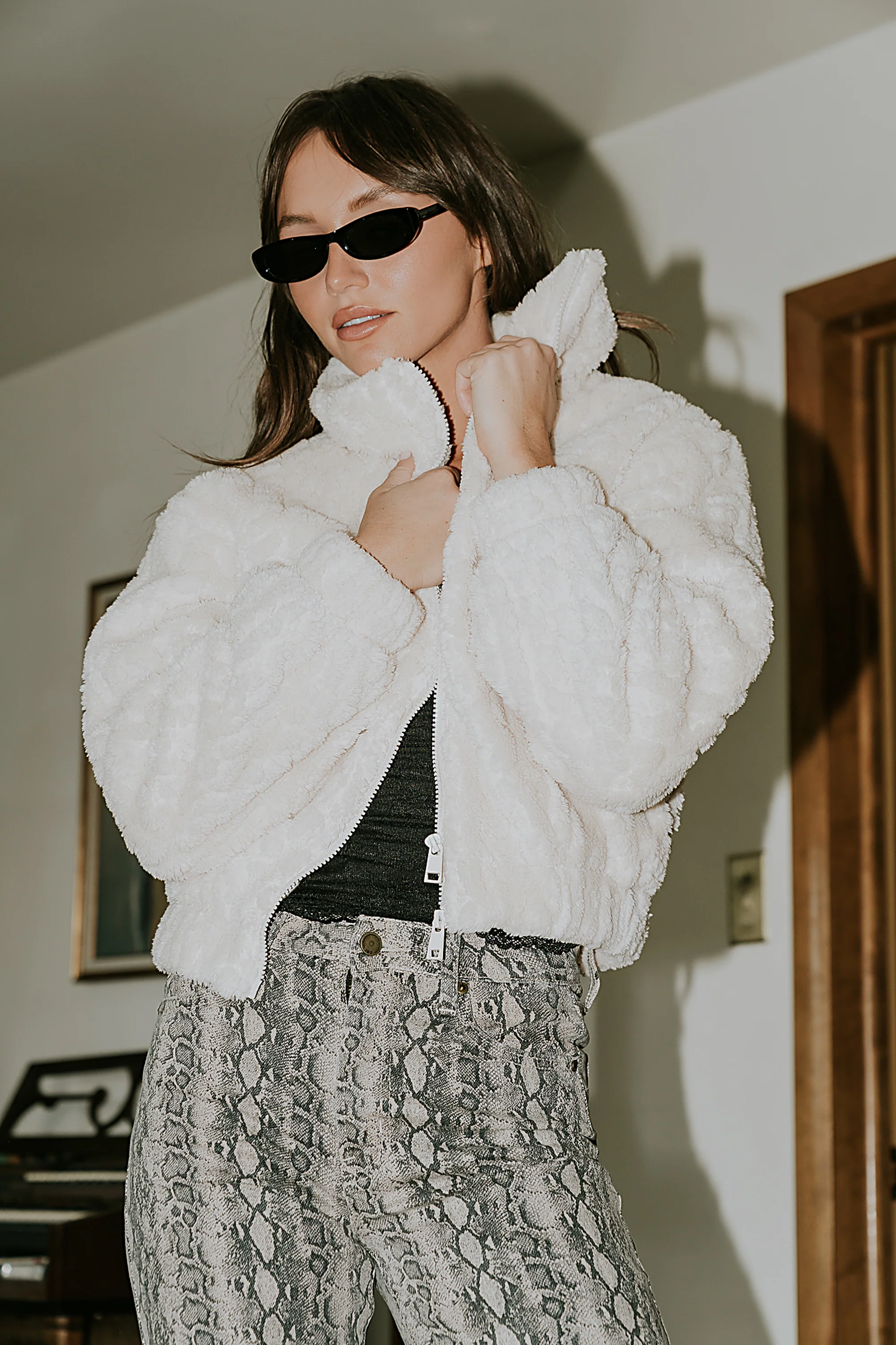Minnie Sherpa Bomber Jacket - FINAL SALE - Image 2