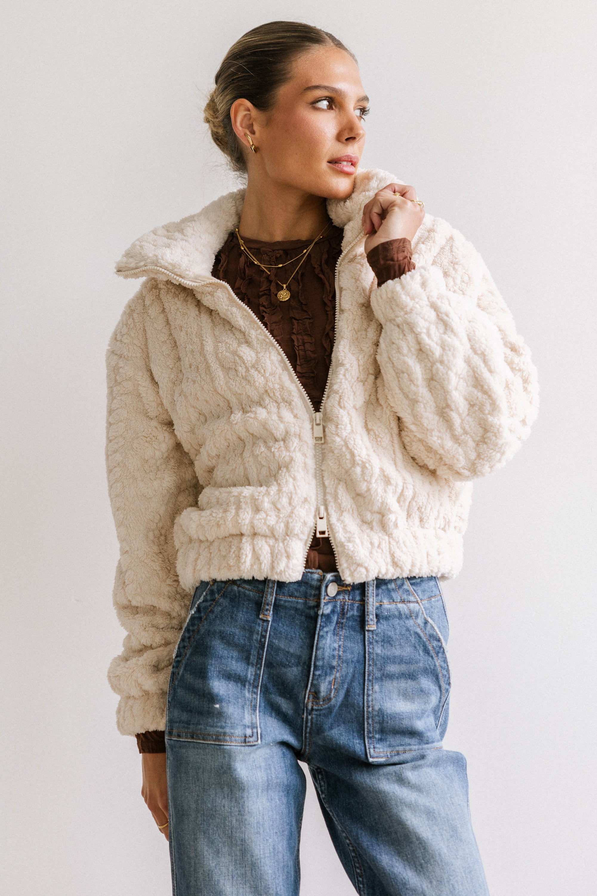 Minnie Sherpa Bomber Jacket - FINAL SALE - Image 4