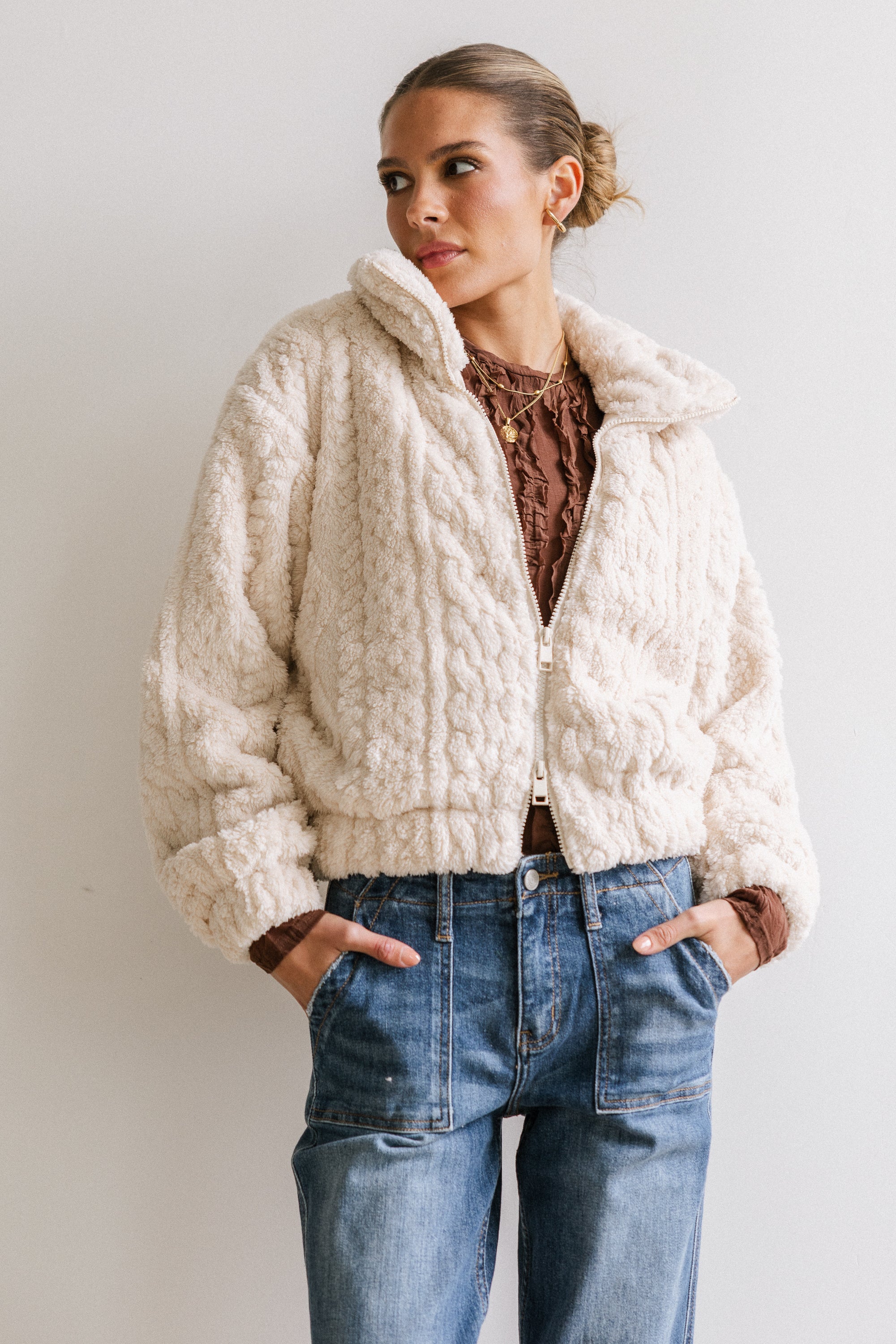Minnie Sherpa Bomber Jacket - FINAL SALE - Image 7