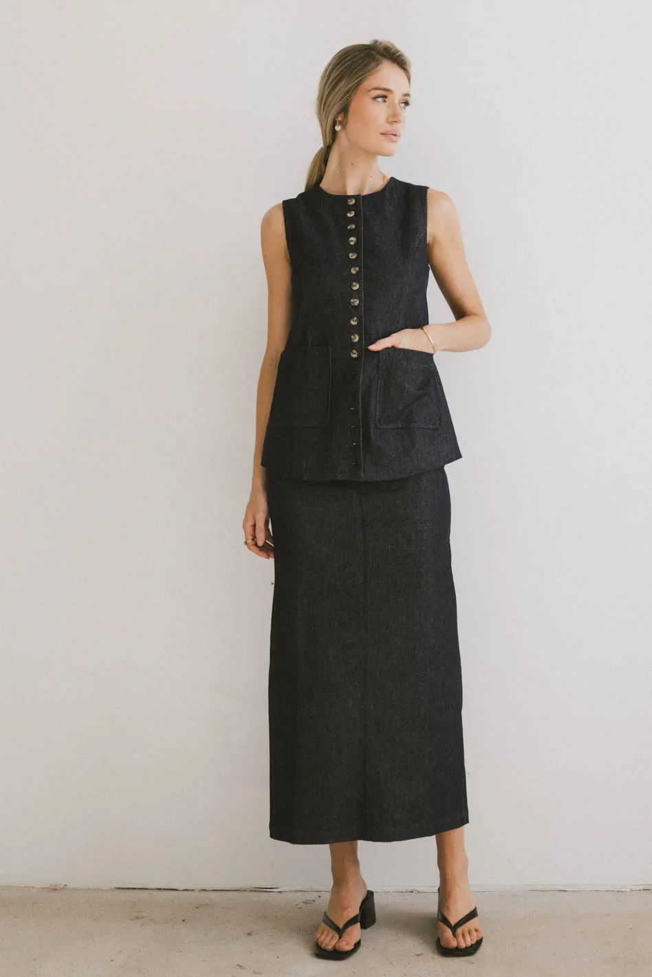 Miriam Denim Vest - FINAL SALE - Image 4