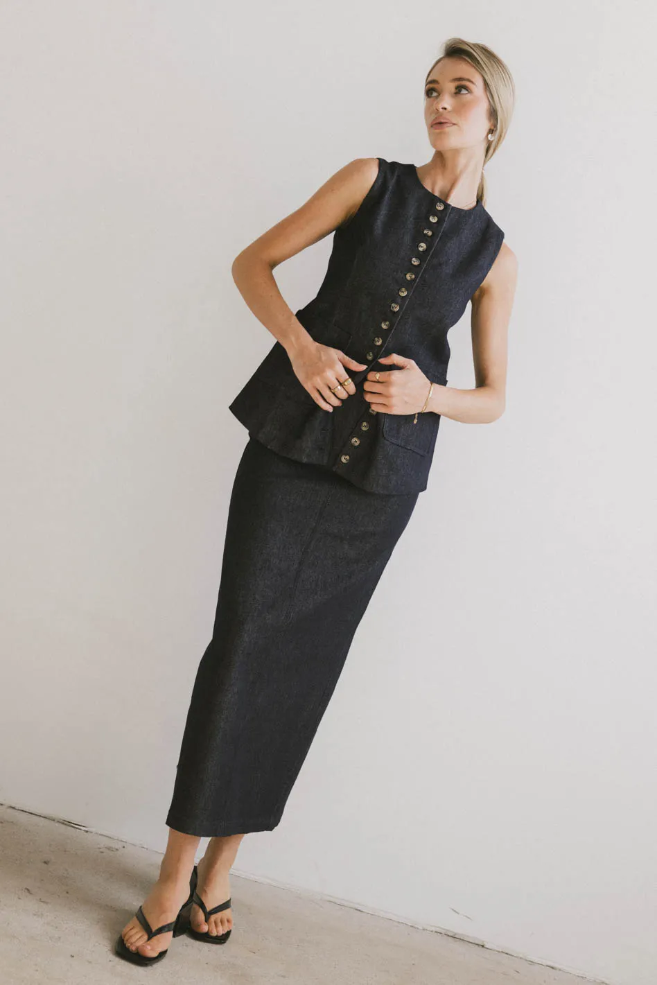 Miriam Denim Vest - FINAL SALE - Image 6