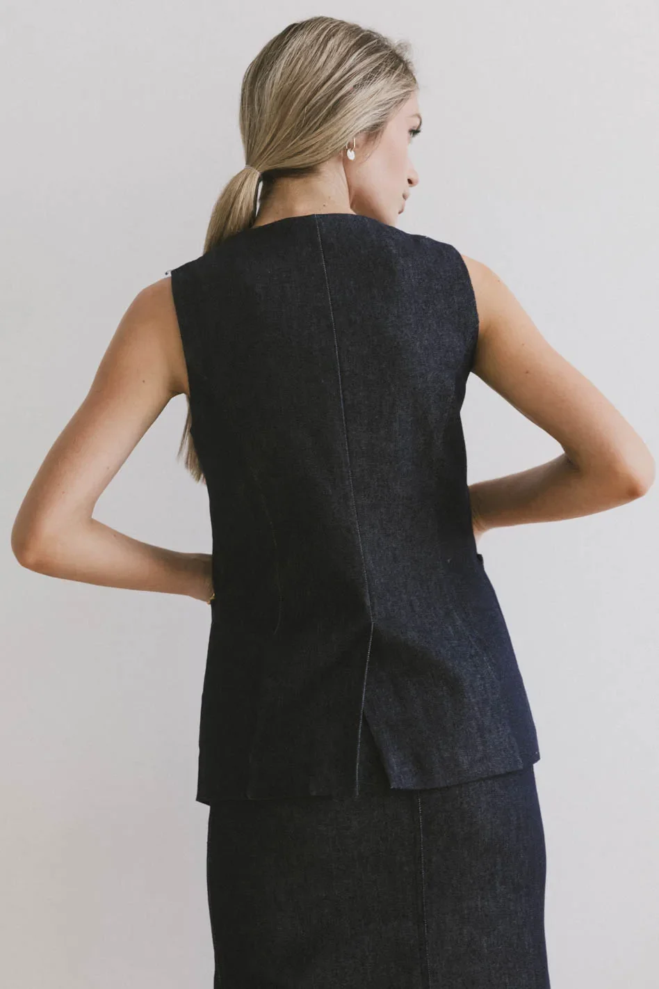 Miriam Denim Vest - FINAL SALE - Image 7