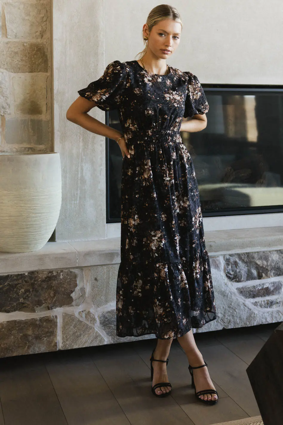 Mirren Floral Midi Dress - FINAL SALE - Image 3